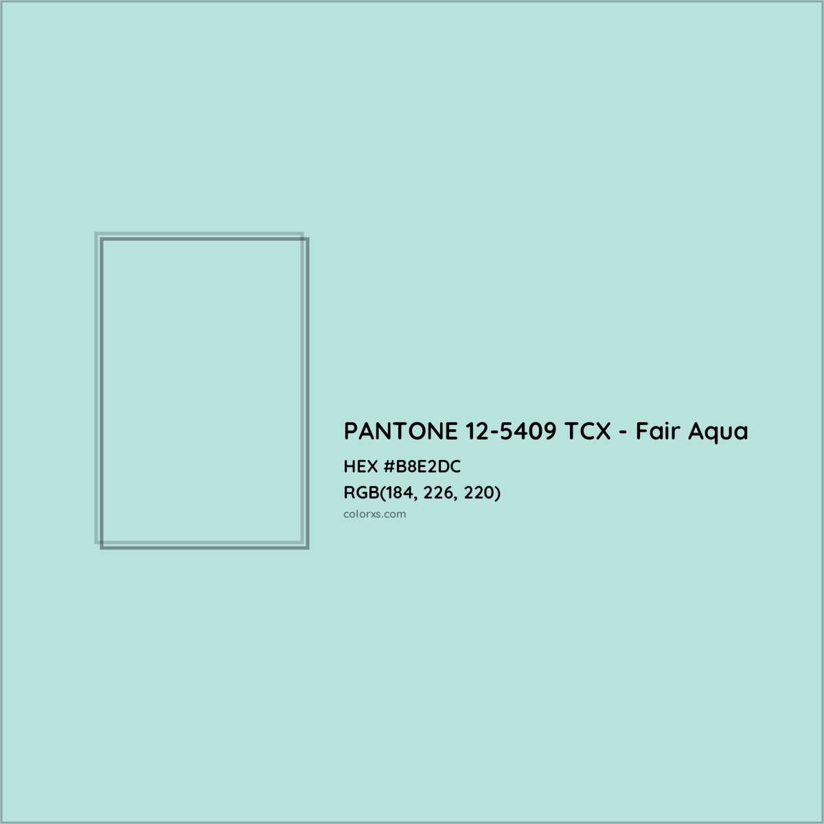 PANTONE 12 5409 TCX Fair Aqua Complementary Or Opposite Color Name