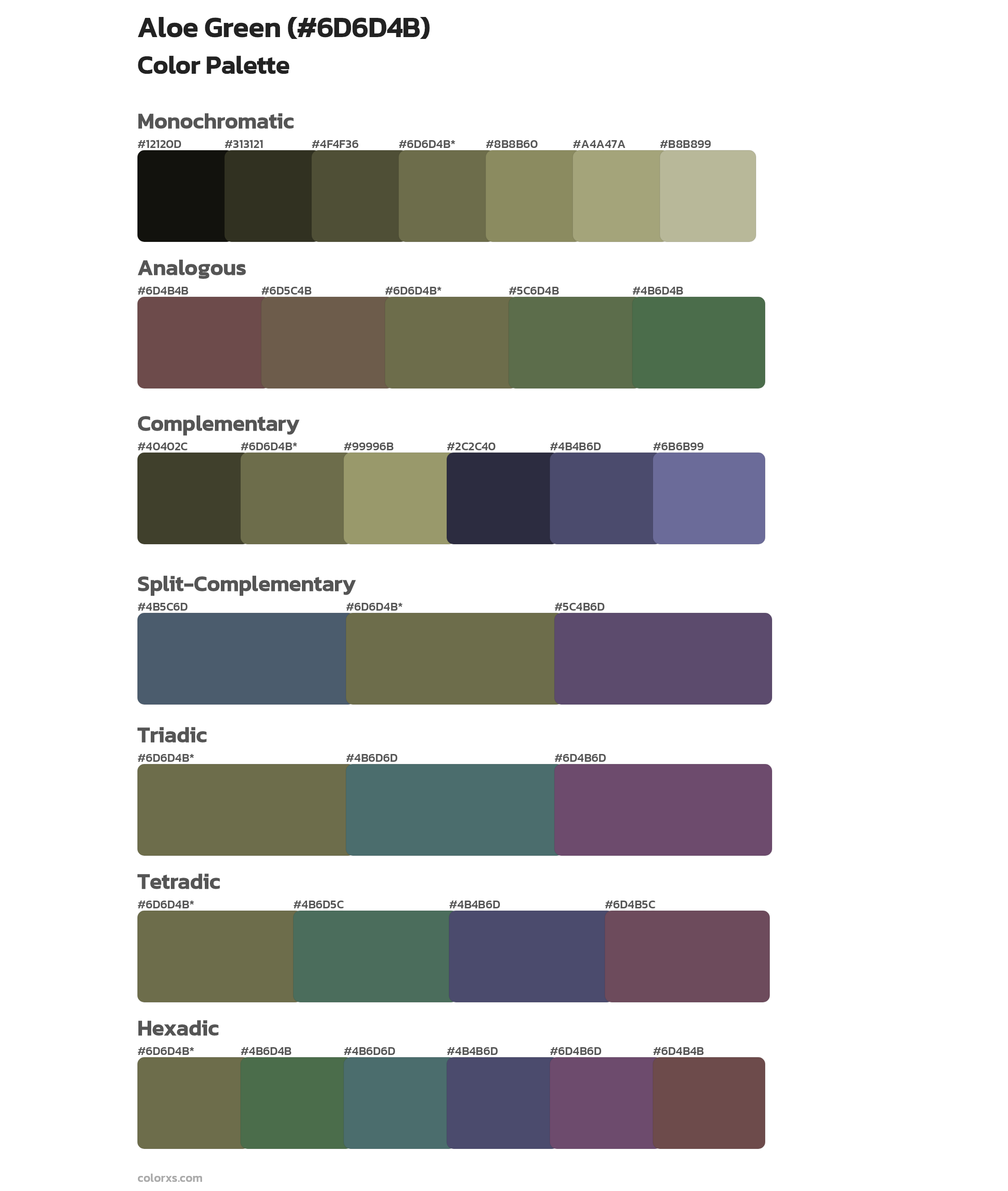 Aloe Green Color Scheme Palettes