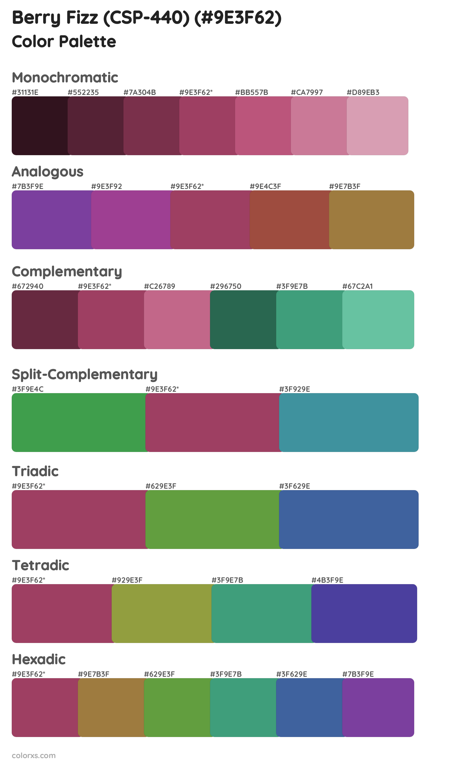 Berry Fizz (CSP-440) Color Scheme Palettes