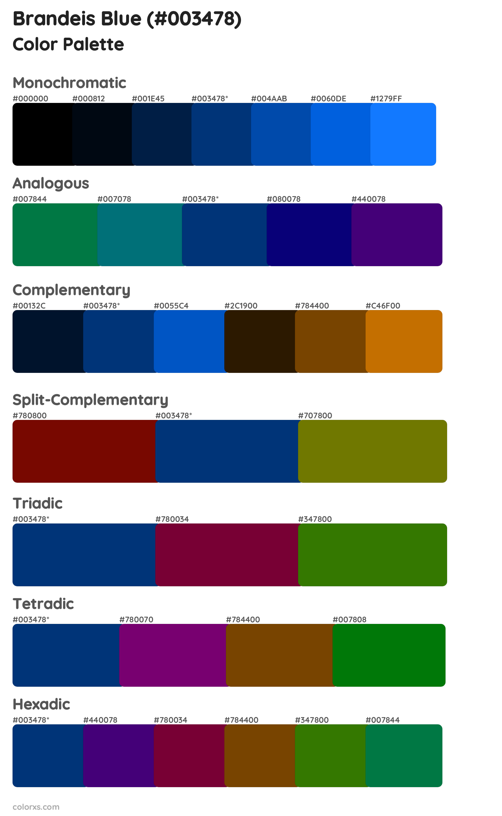 Brandeis Blue Color Scheme Palettes