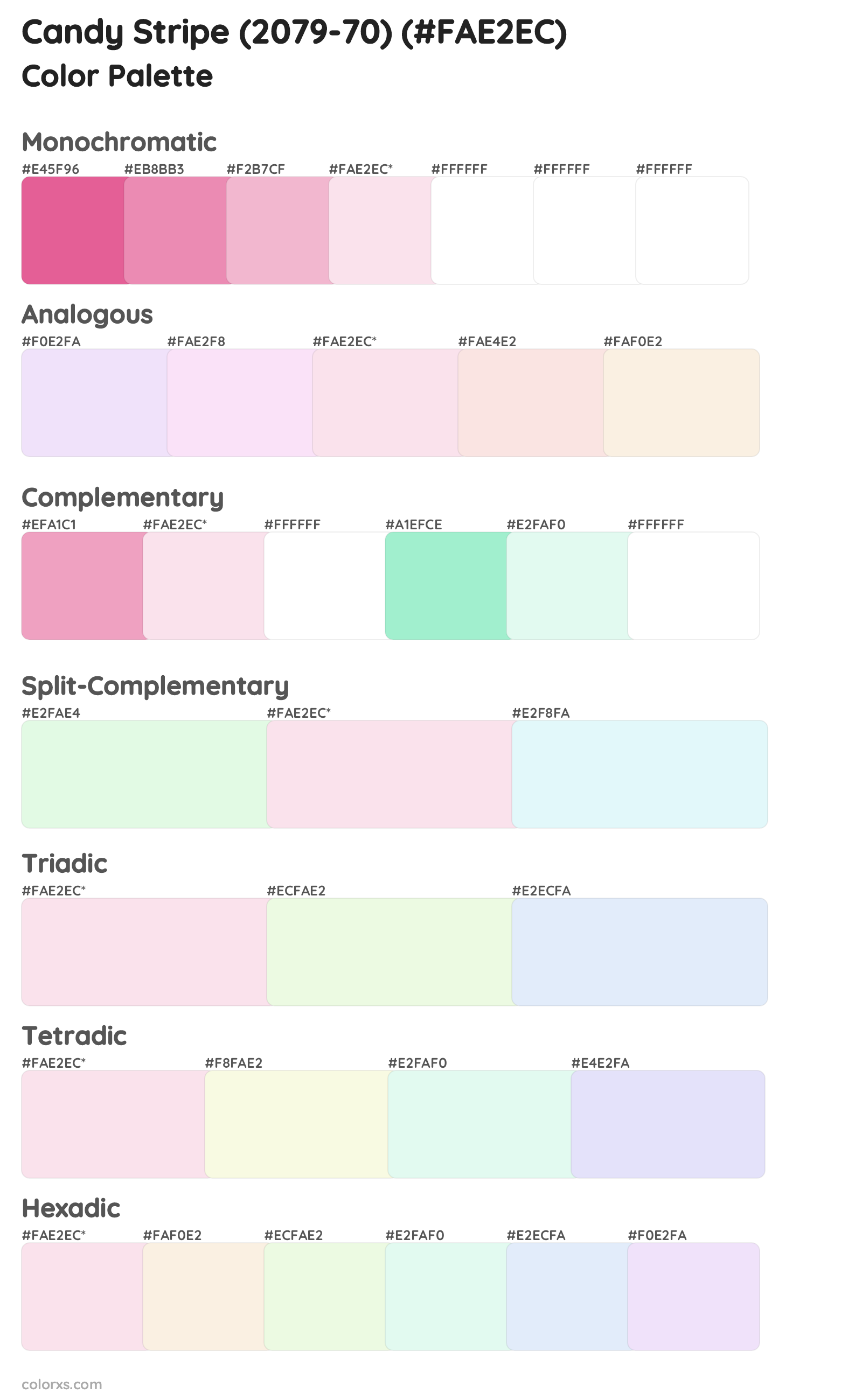 Candy Stripe (2079-70) Color Scheme Palettes