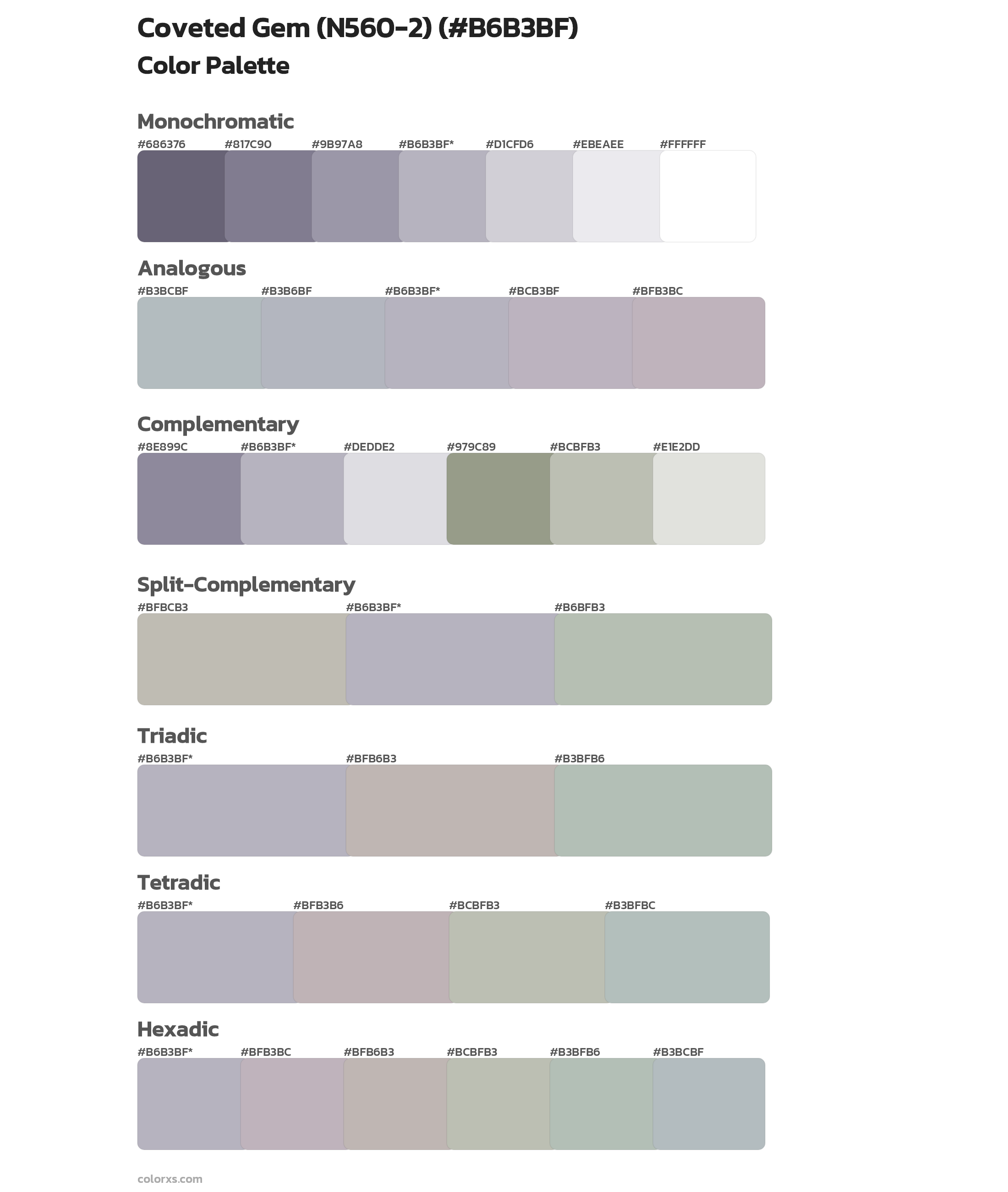 Coveted Gem (N560-2) Color Scheme Palettes