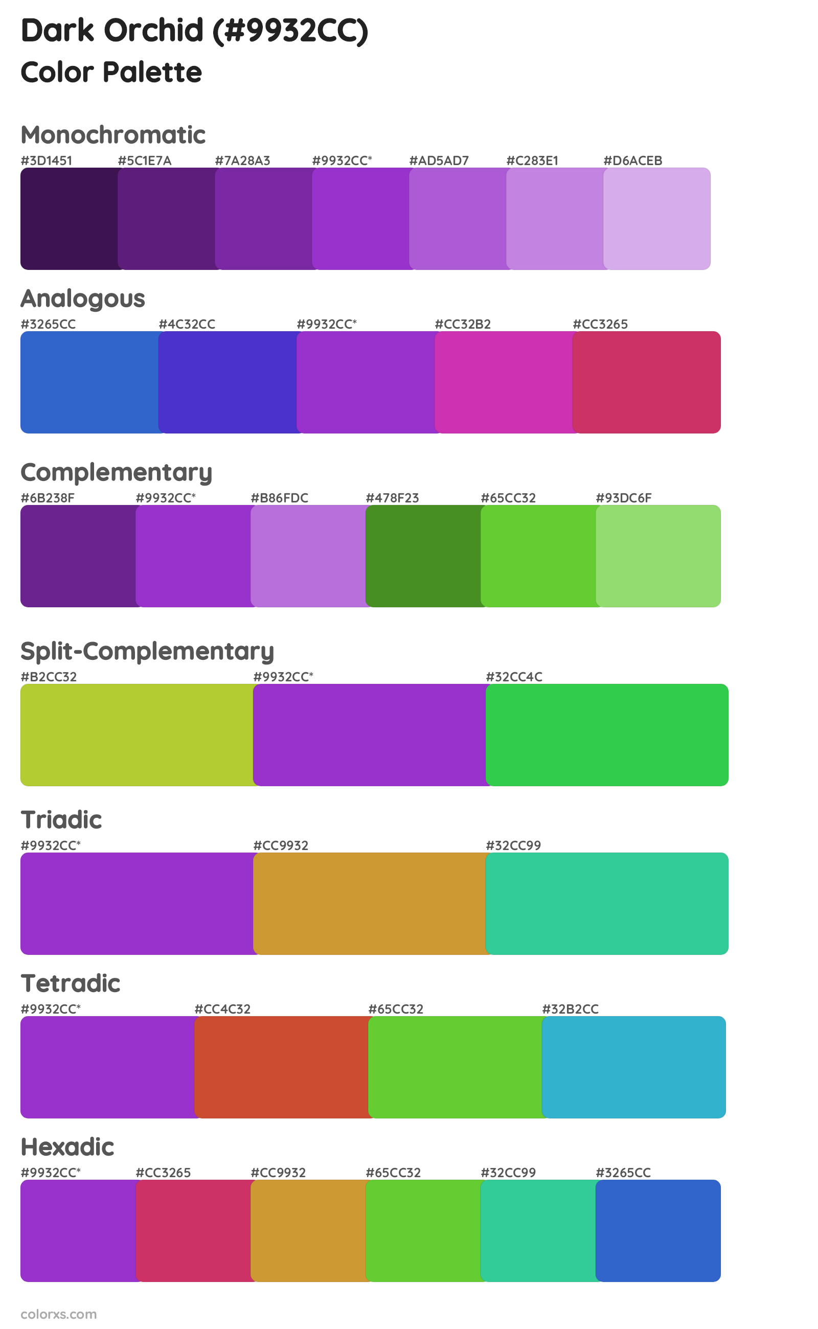 Dark Orchid Color Scheme Palettes