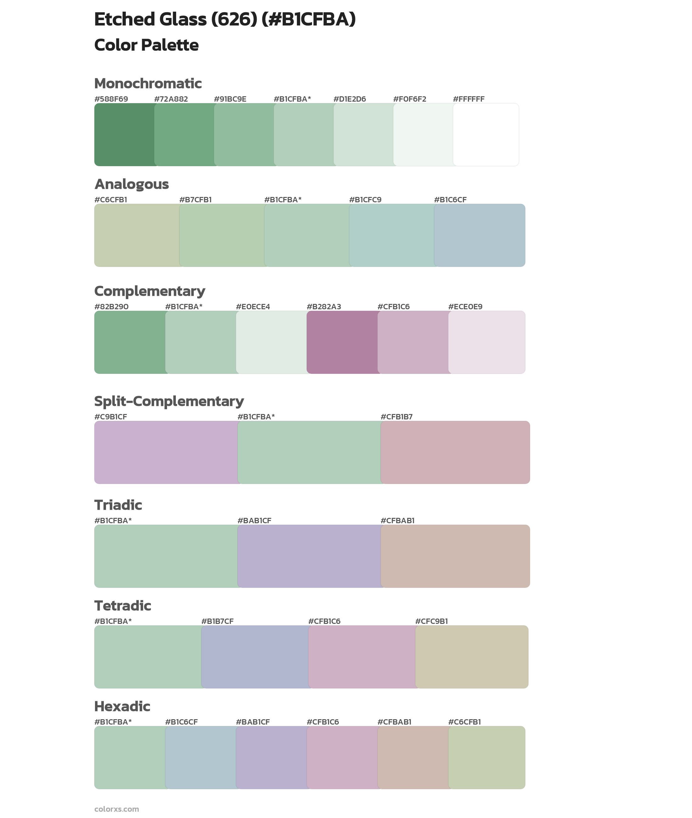 Benjamin Moore Etched Glass (626) Paint coordinating colors and