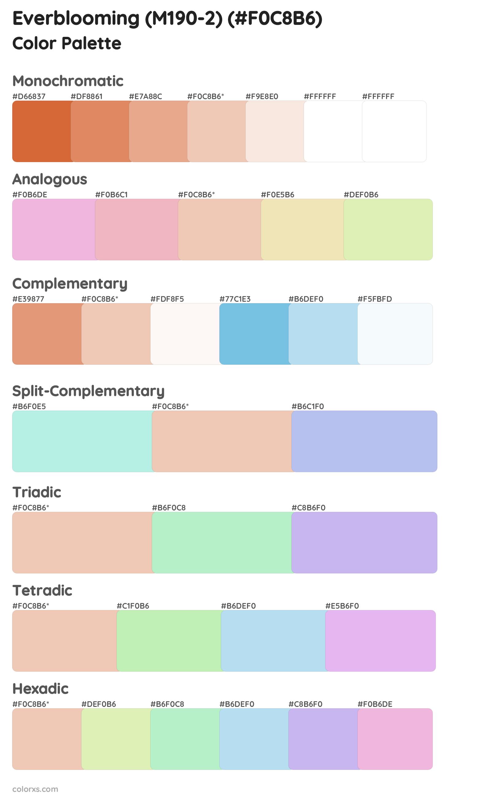 Everblooming (M190-2) Color Scheme Palettes