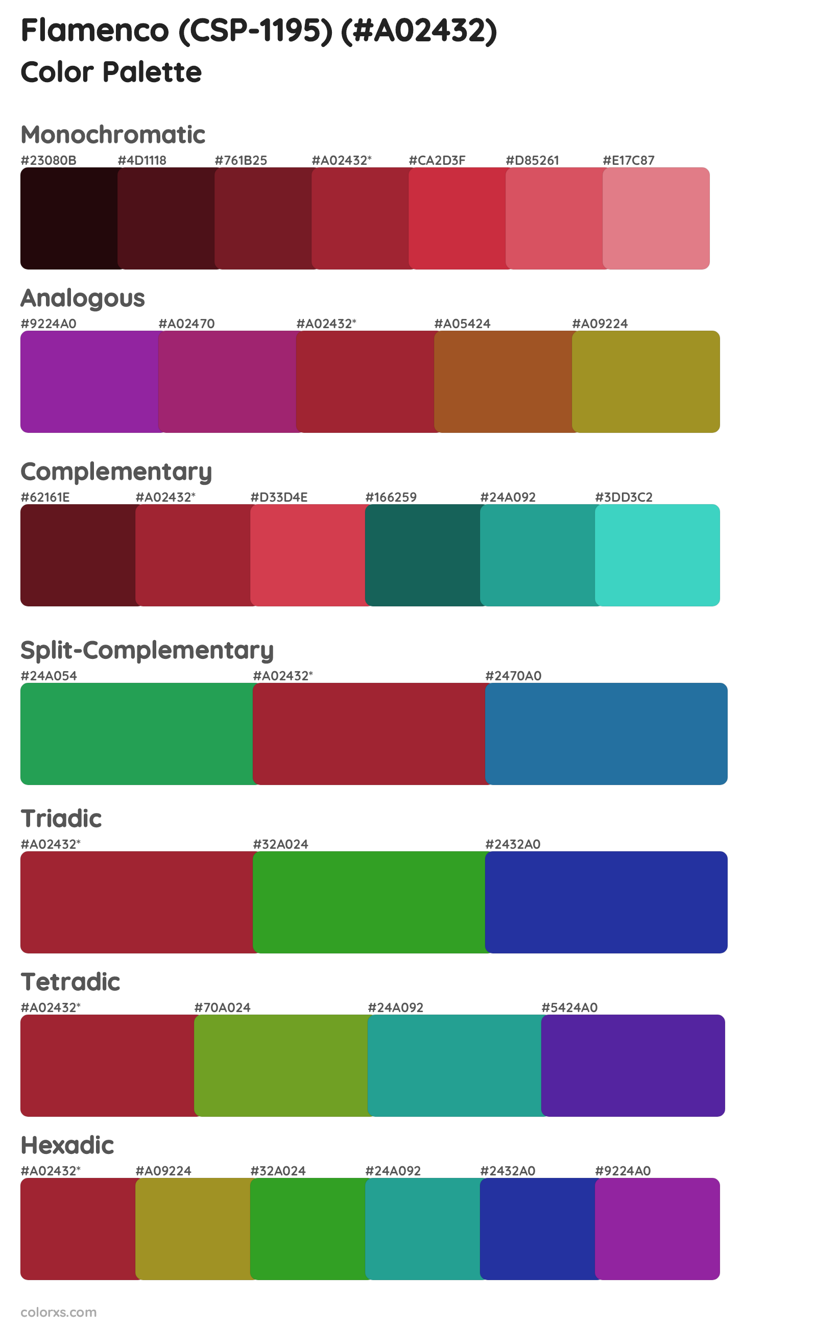 Flamenco (CSP-1195) Color Scheme Palettes