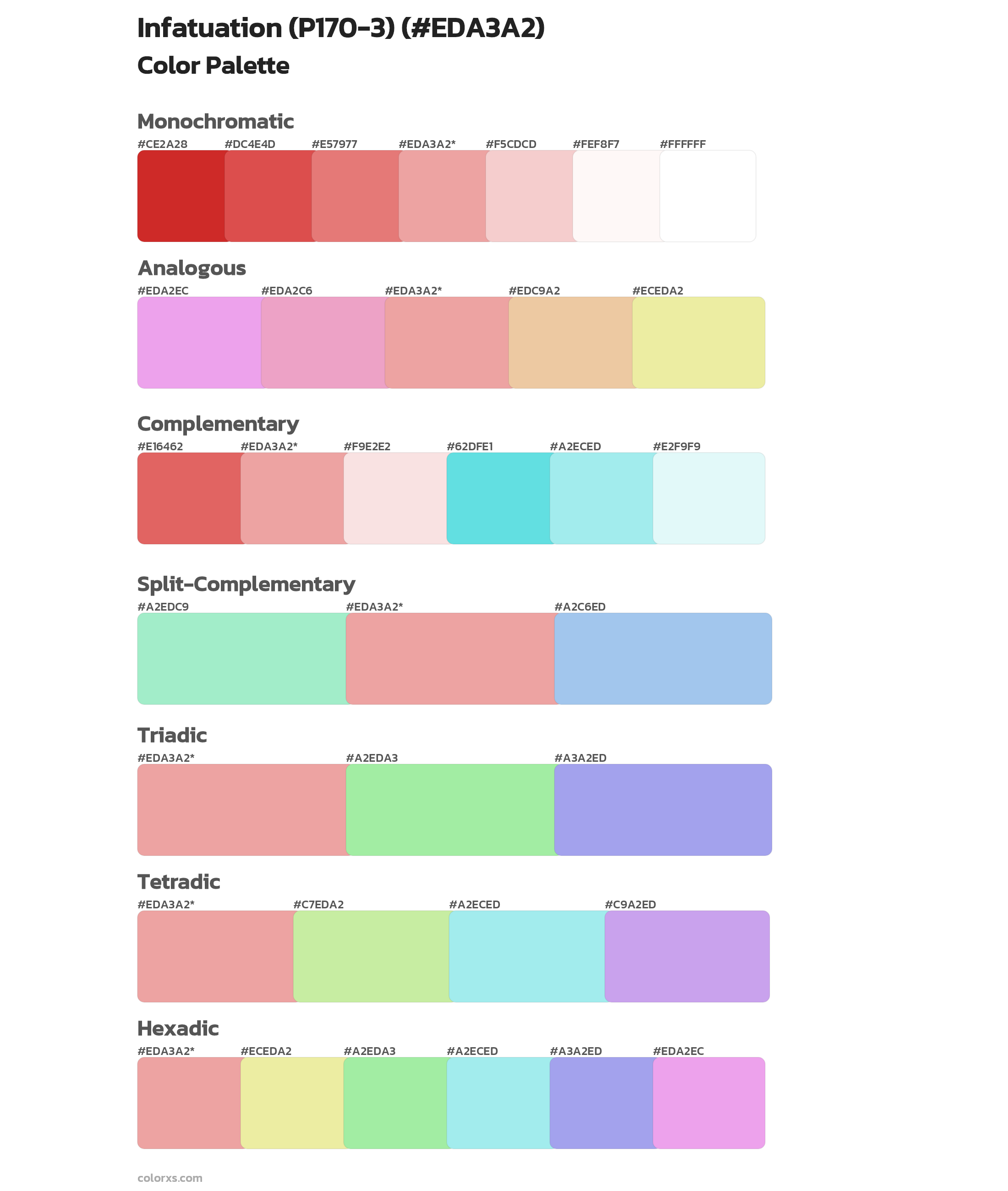 Infatuation (P170-3) Color Scheme Palettes
