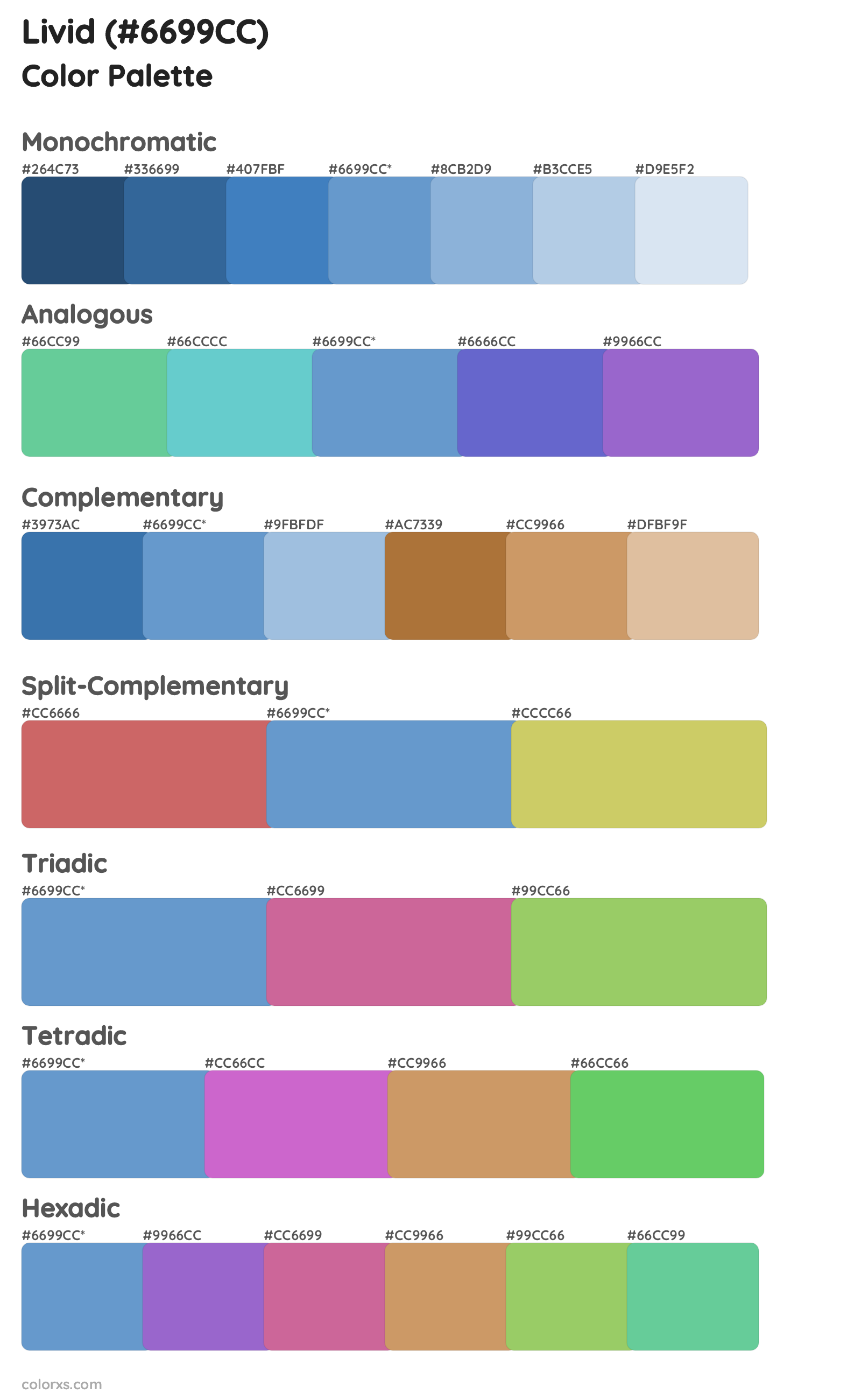 Livid Color Scheme Palettes