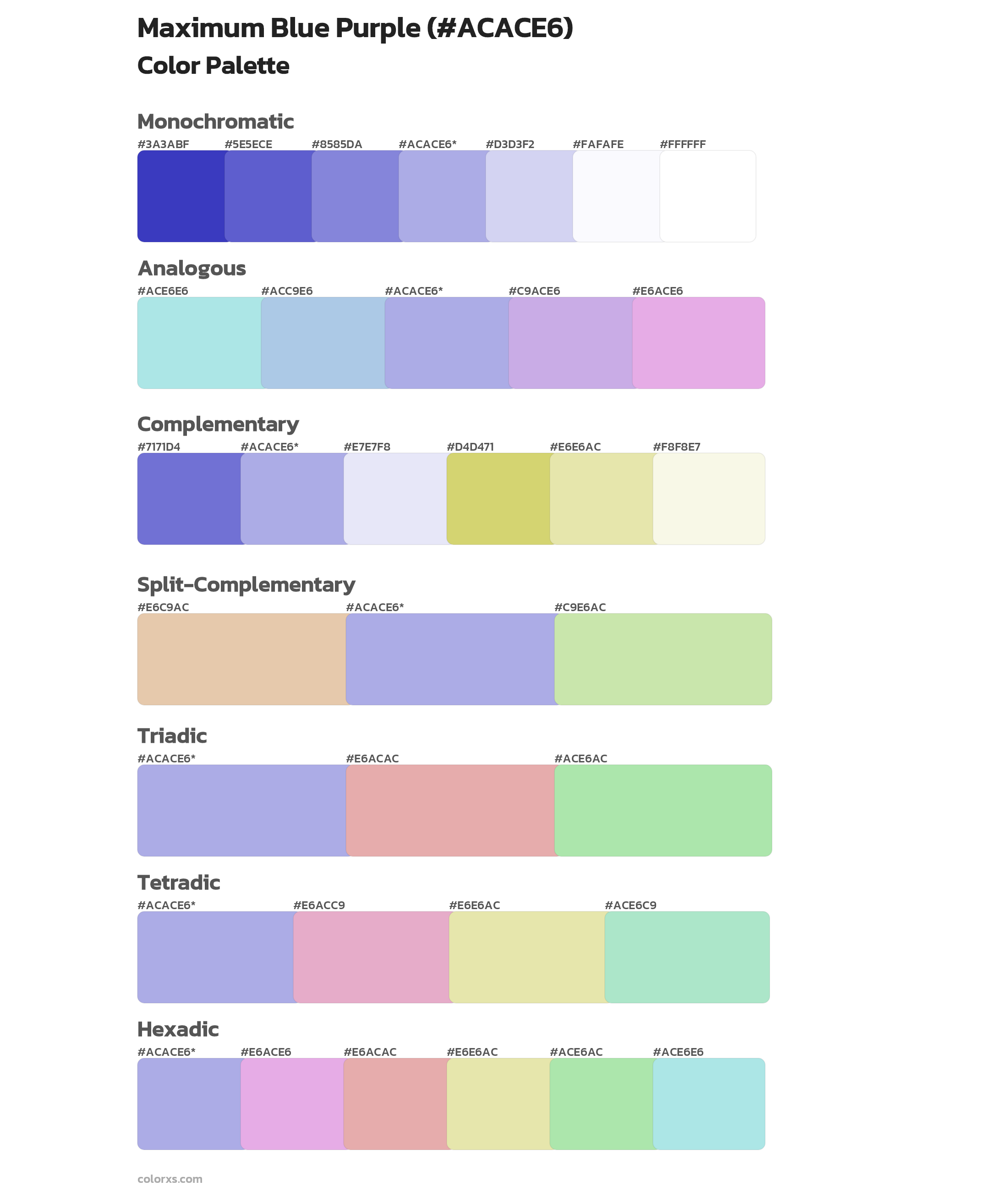 Maximum Blue Purple Color Scheme Palettes