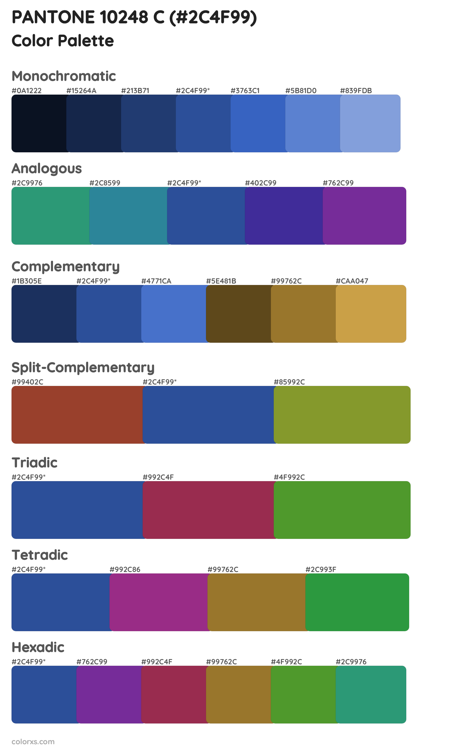 PANTONE 10248 C Color Scheme Palettes