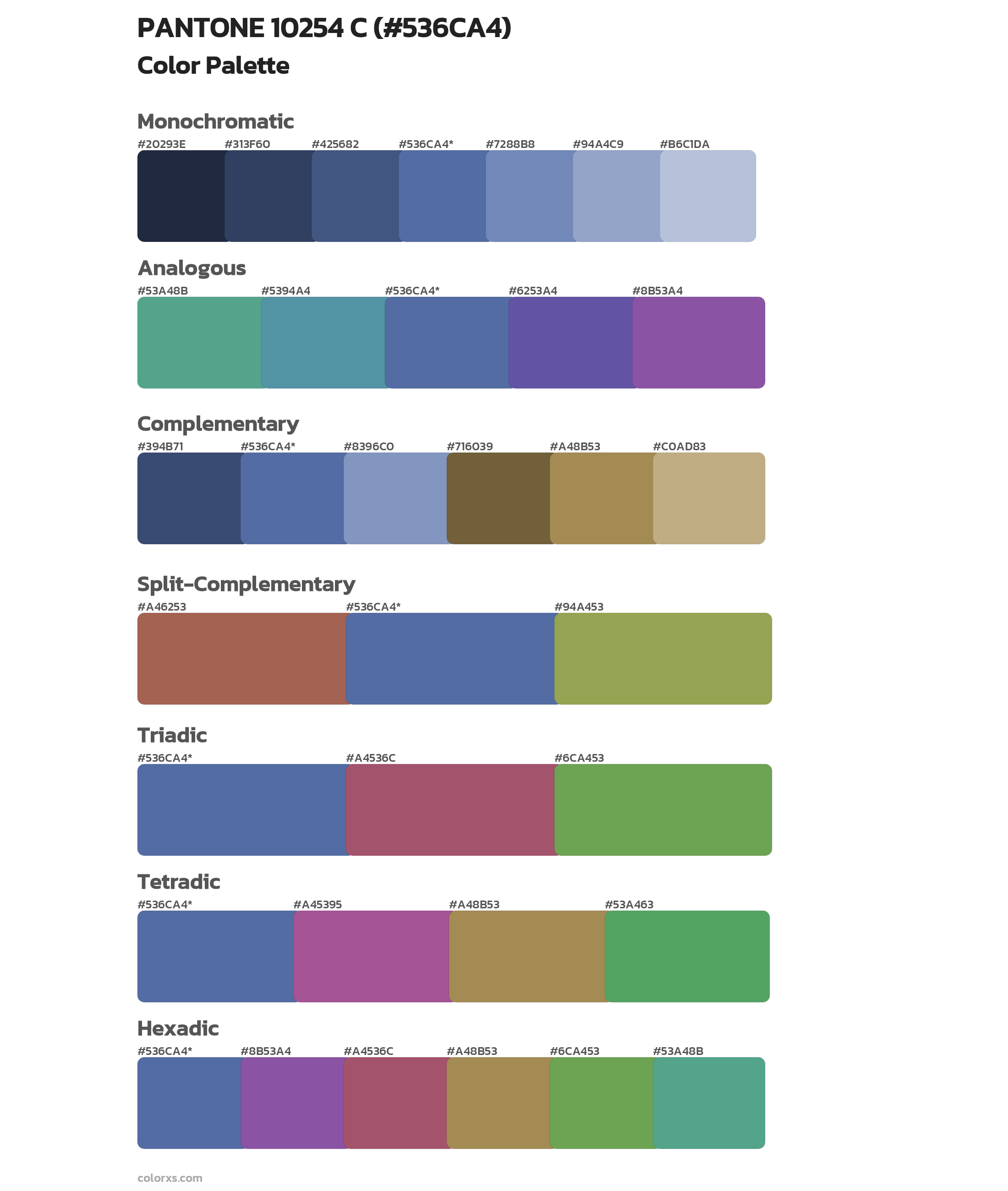 PANTONE 10254 C Color Scheme Palettes