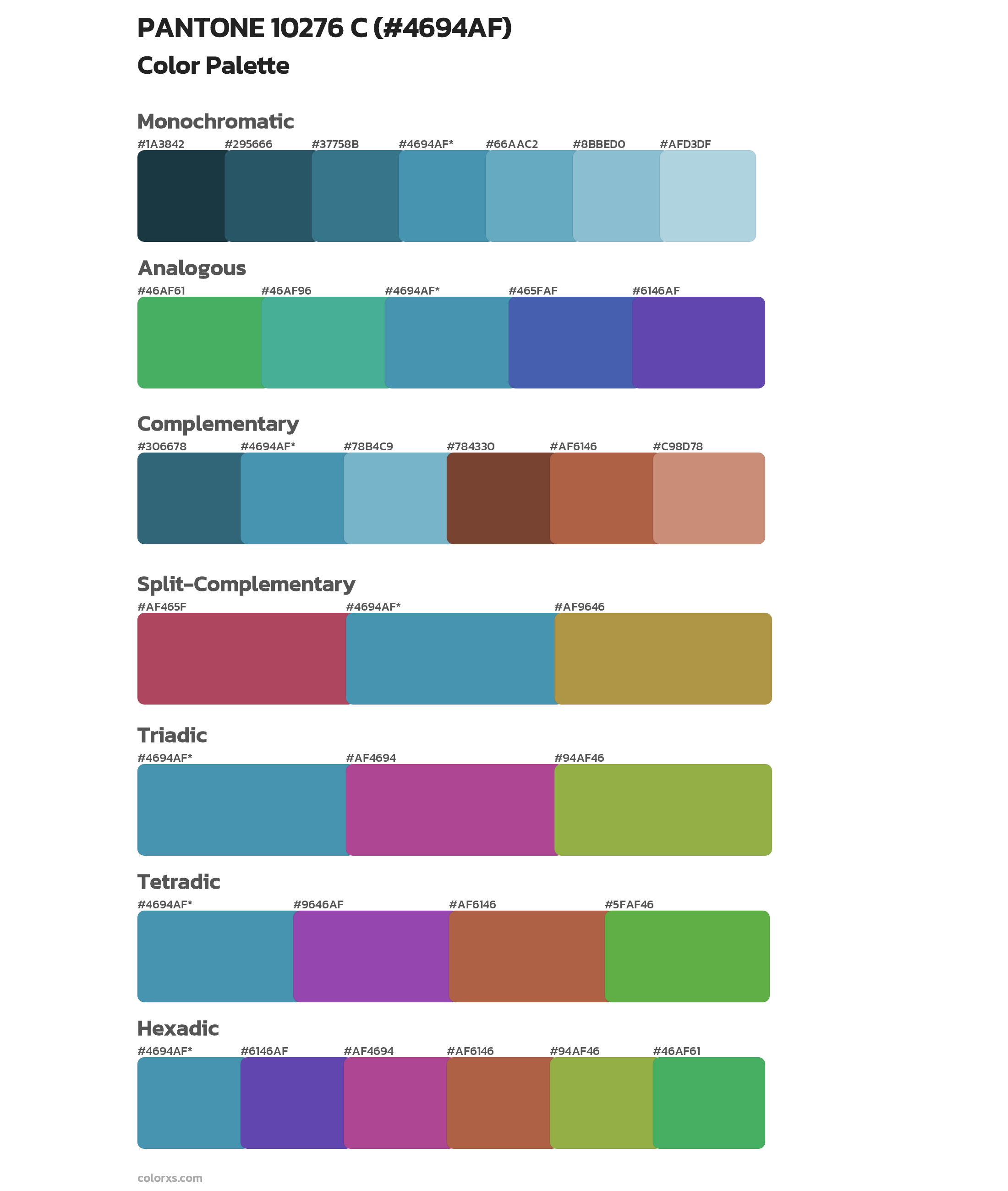 PANTONE 10276 C Color Scheme Palettes