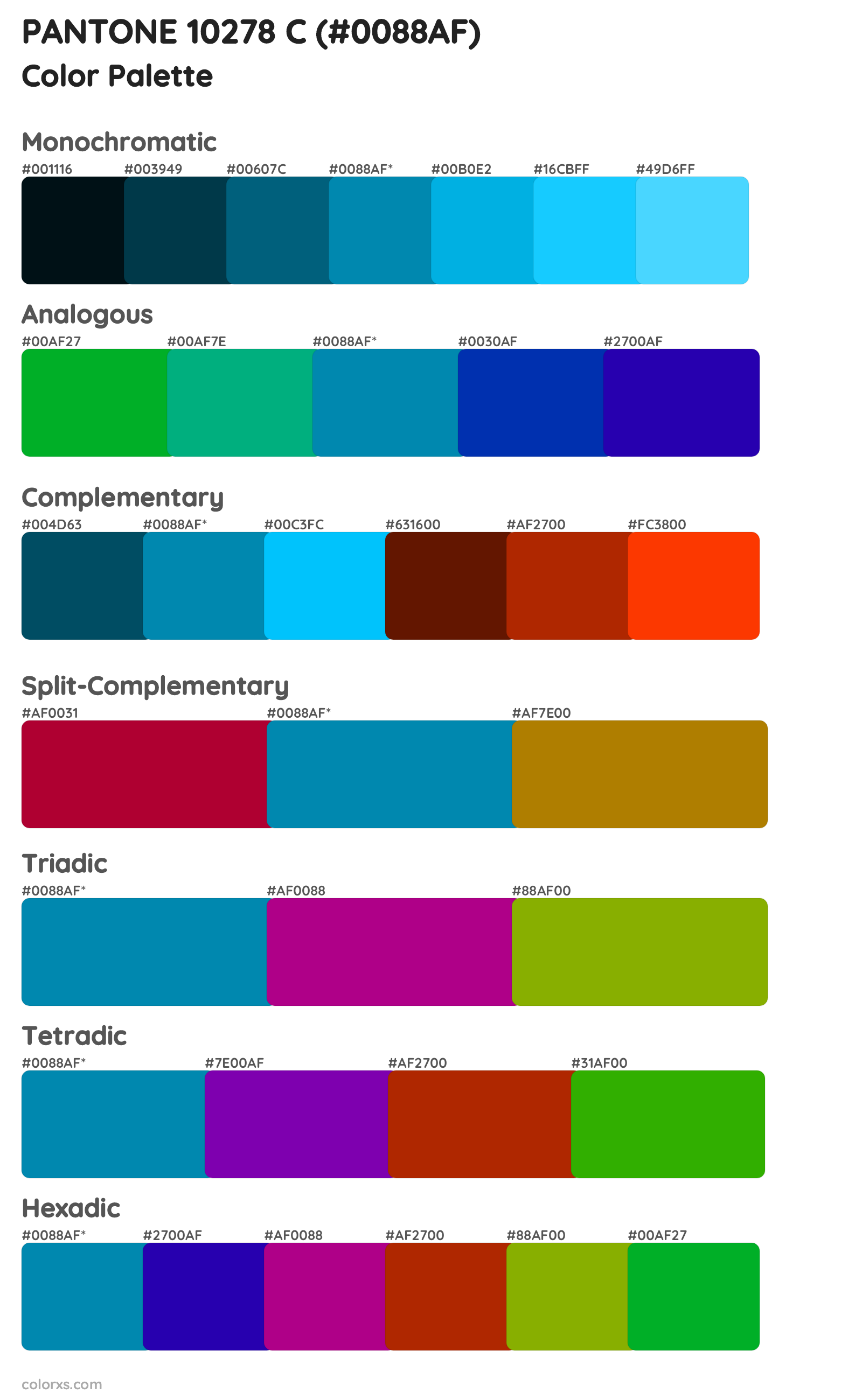 PANTONE 10278 C Color Scheme Palettes