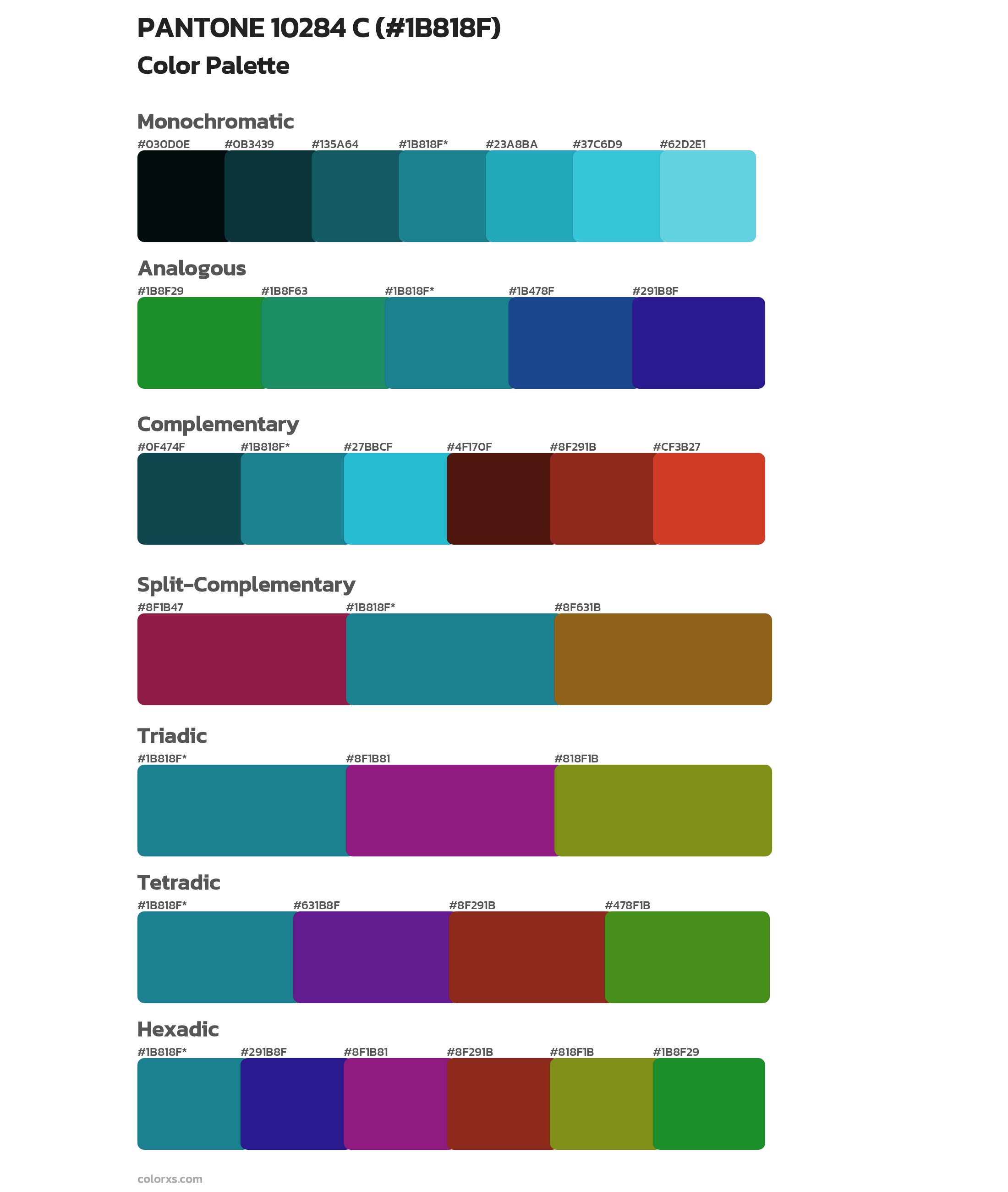 PANTONE 10284 C Color Scheme Palettes