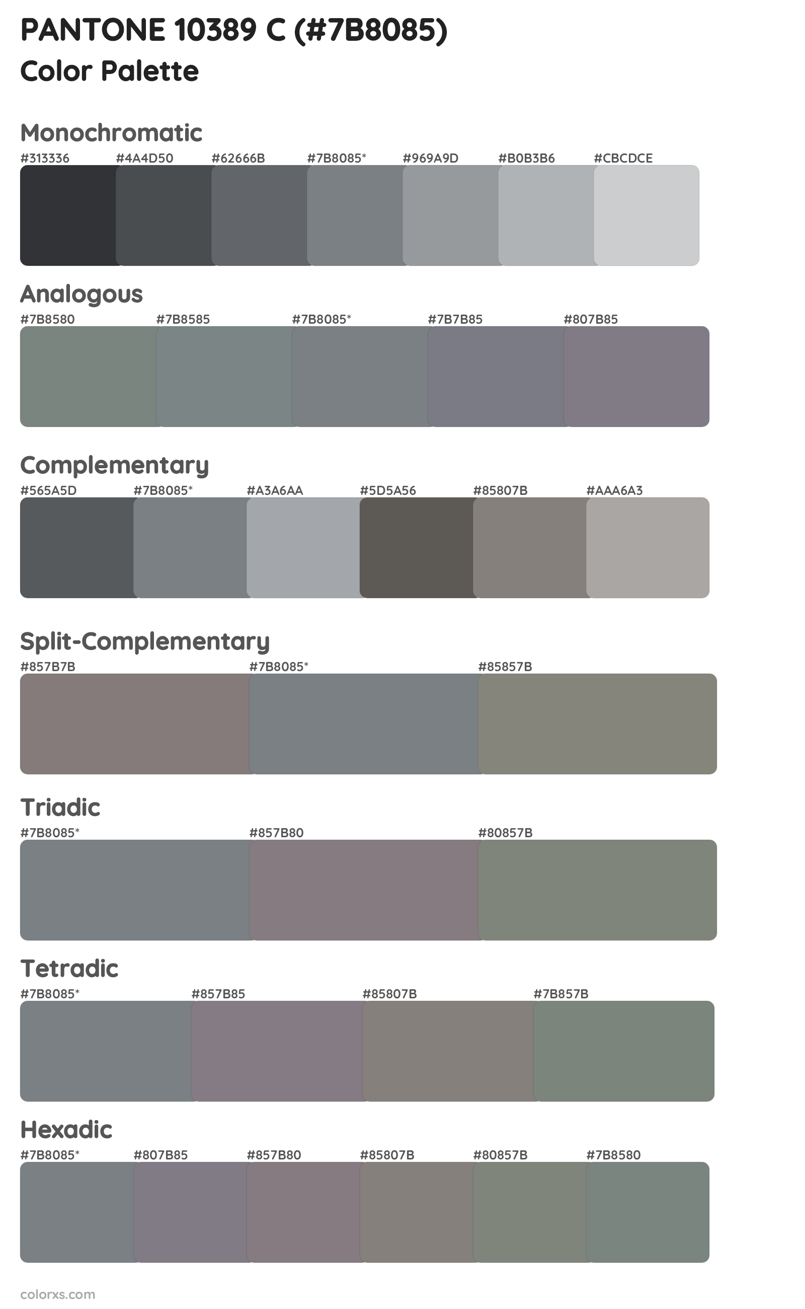 PANTONE 10389 C Color Scheme Palettes