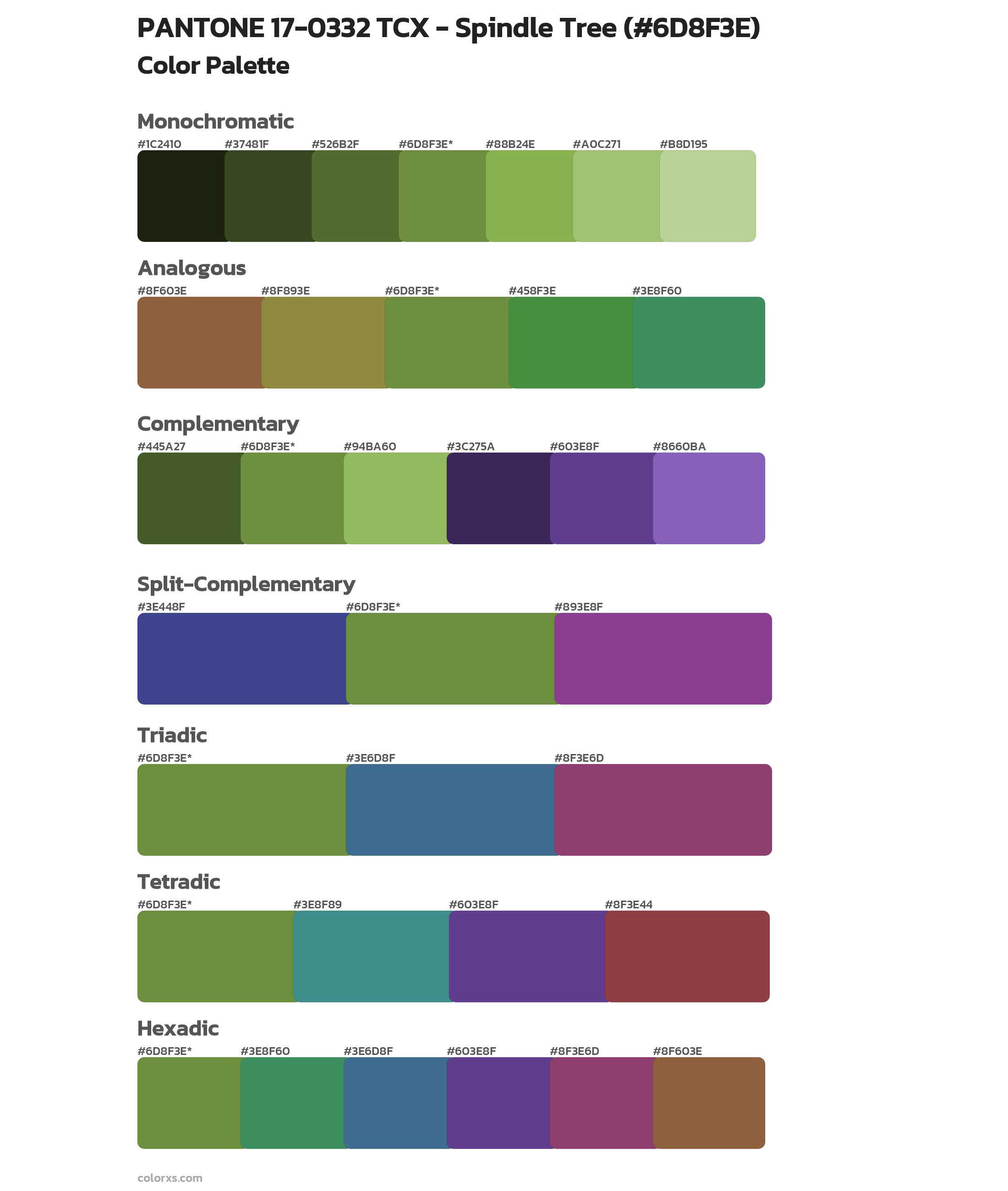 PANTONE 17-0332 TCX - Spindle Tree Color Scheme Palettes