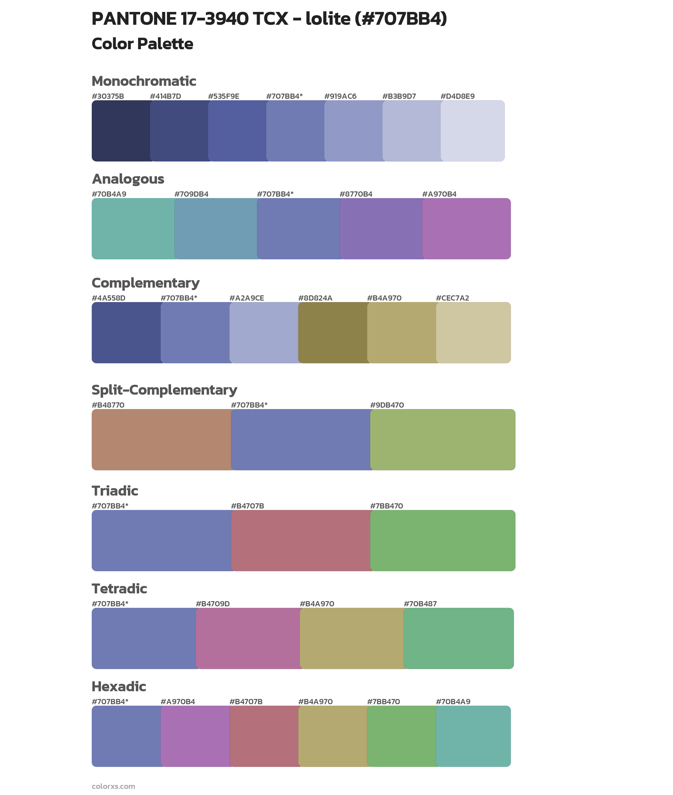 PANTONE 17-3940 TCX - lolite Color Scheme Palettes