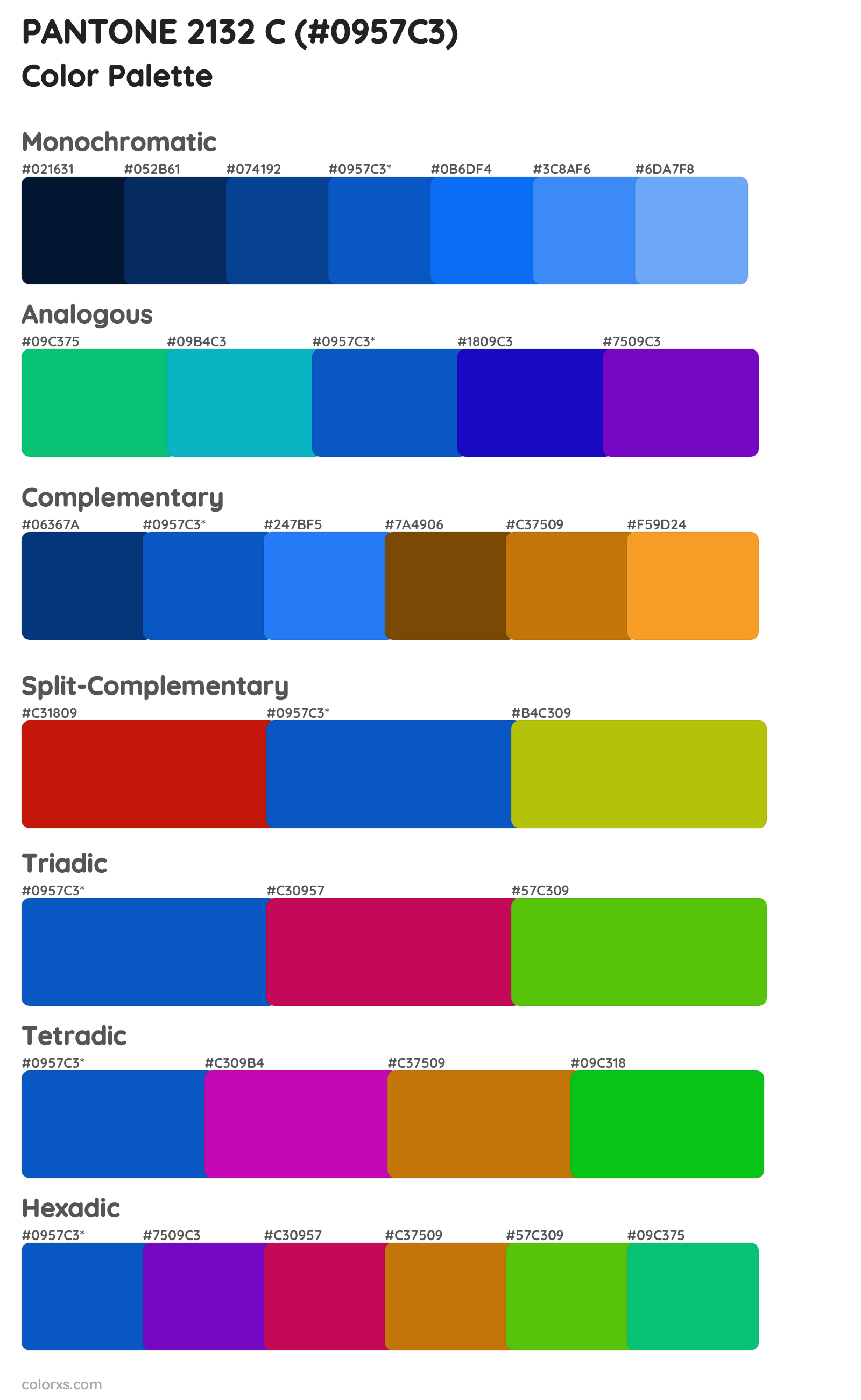 PANTONE 2132 C Color Scheme Palettes