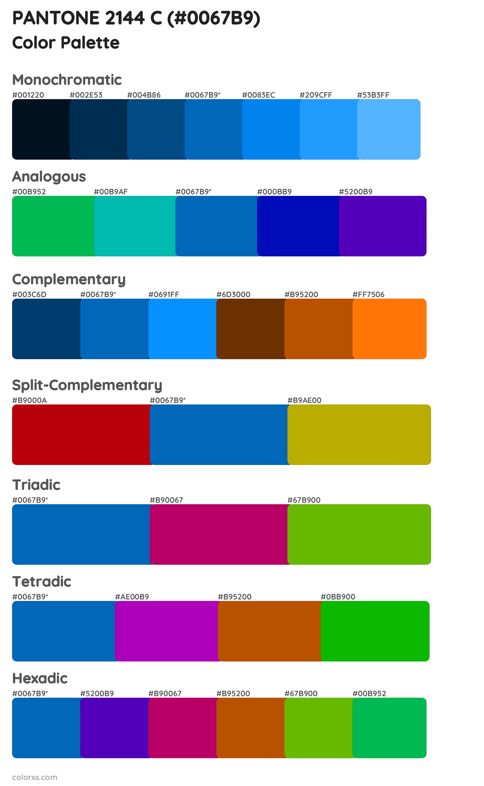 PANTONE 2144 C Color Scheme Palettes