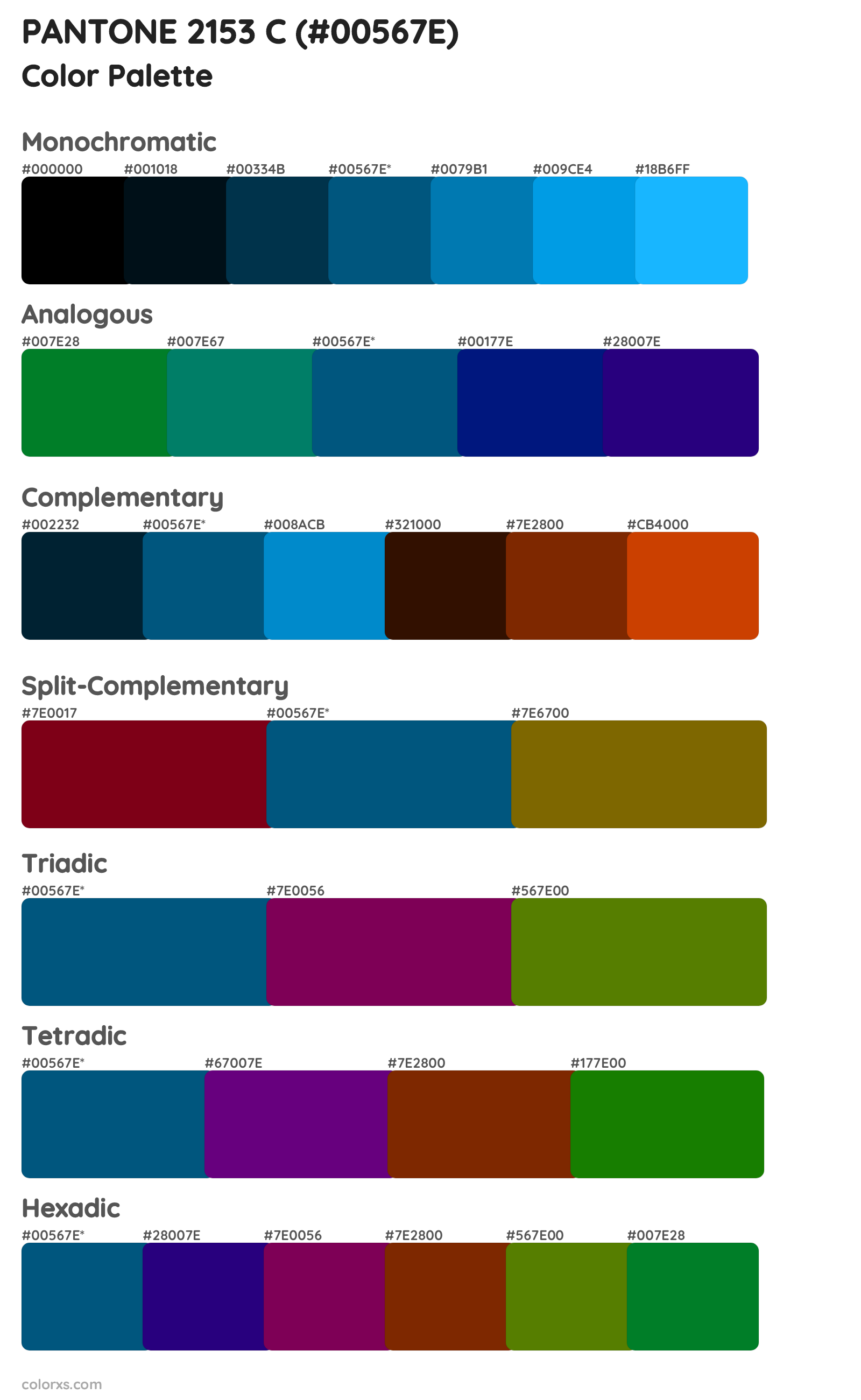 PANTONE 2153 C Color Scheme Palettes