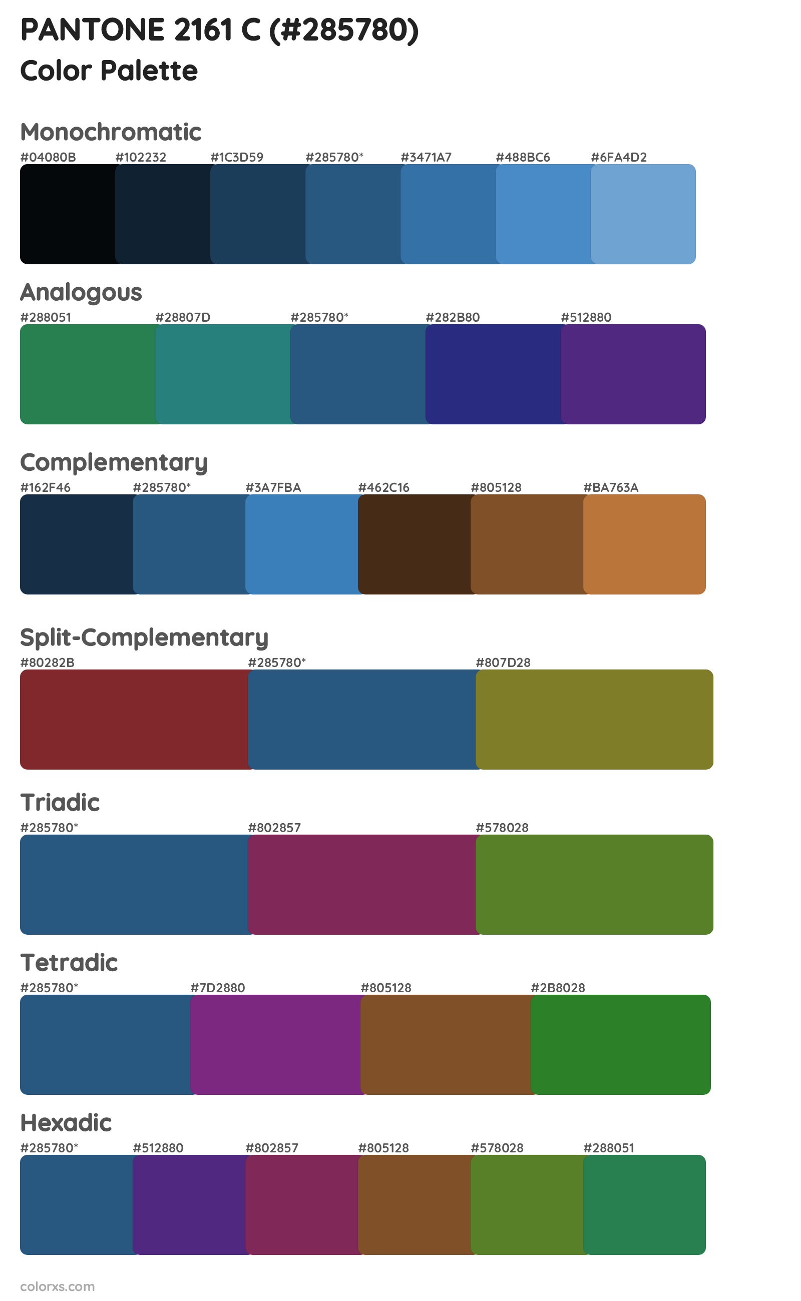 PANTONE 2161 C Color Scheme Palettes