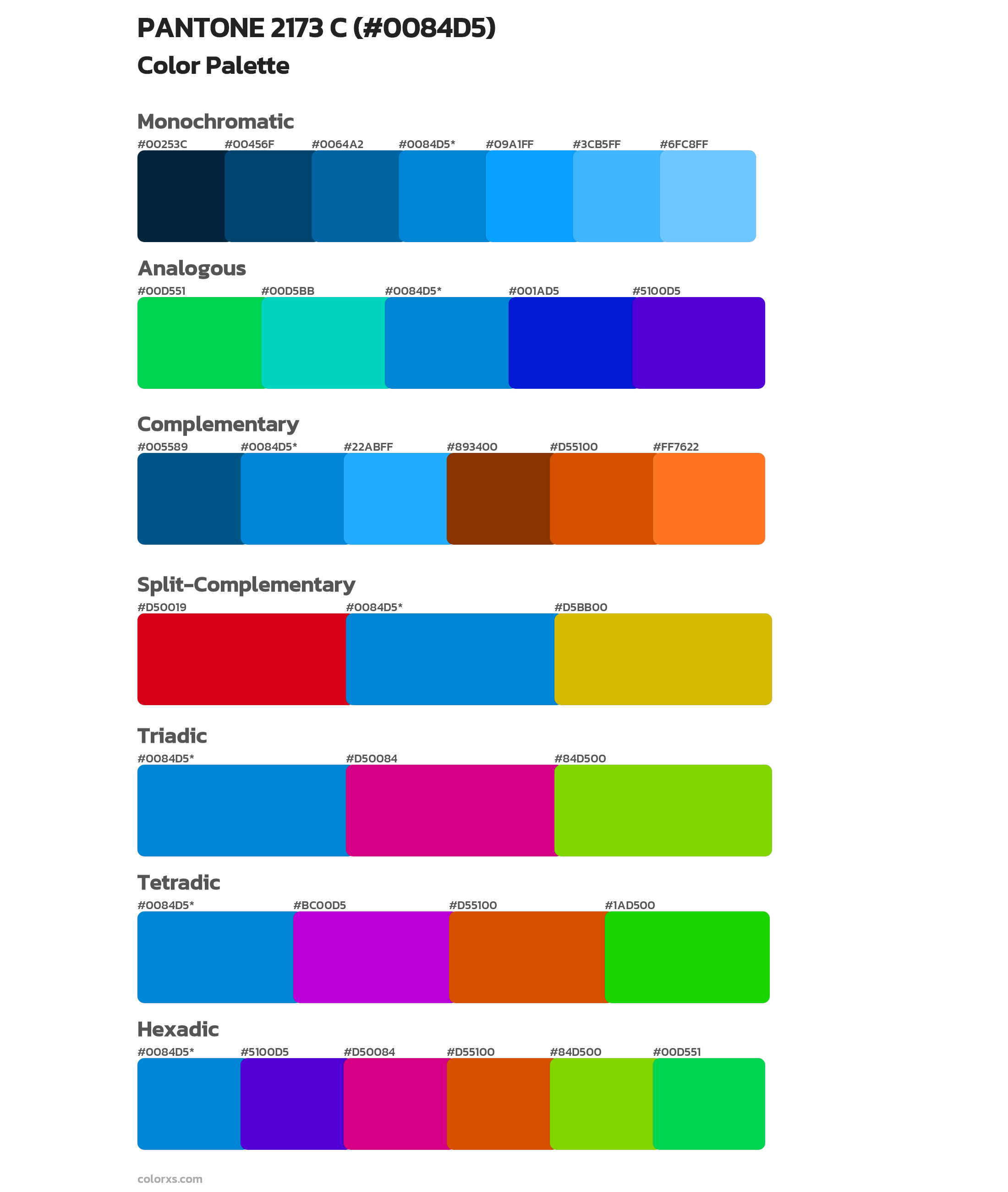 PANTONE 2173 C Color Scheme Palettes