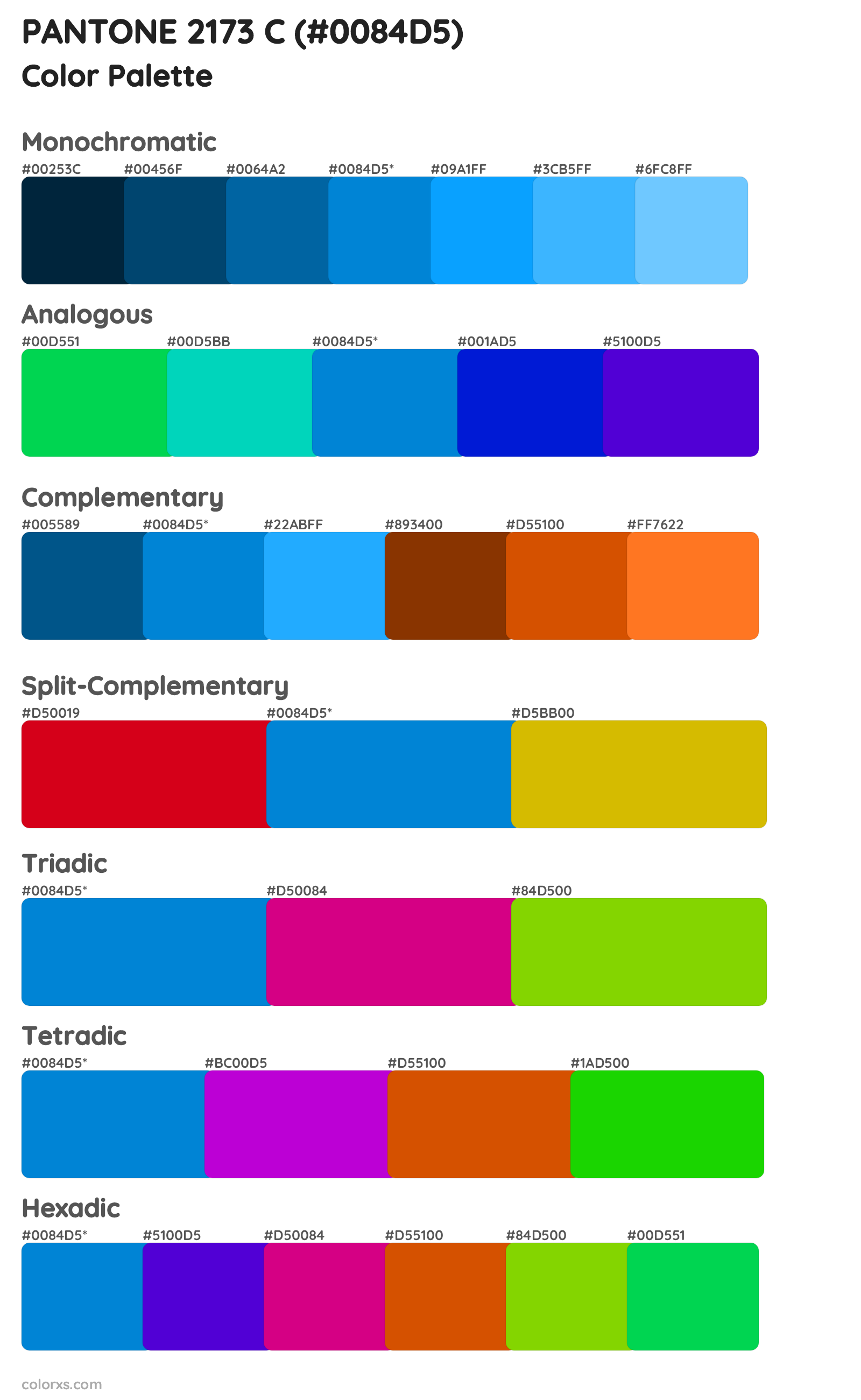PANTONE 2173 C Color Scheme Palettes
