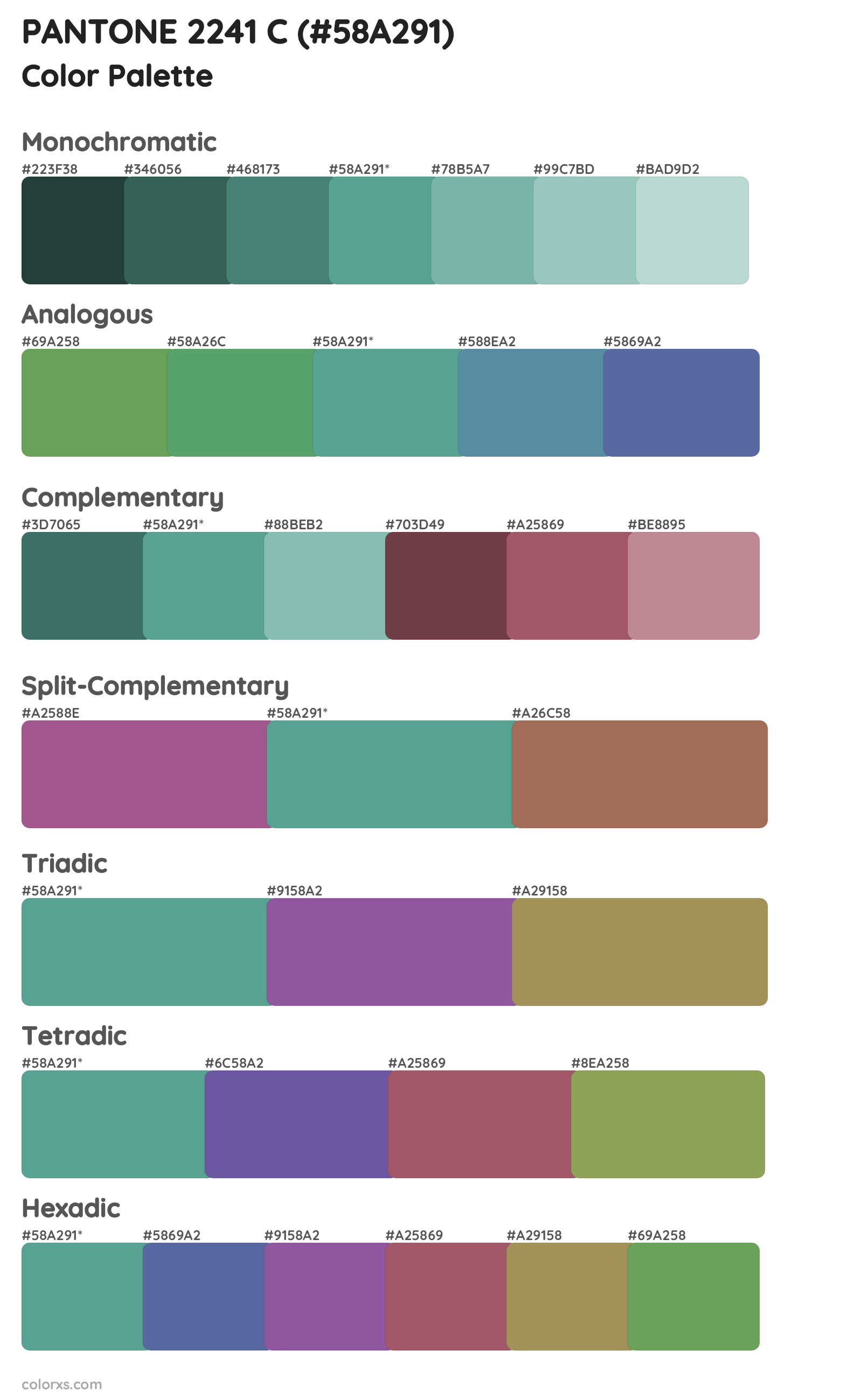 PANTONE 2241 C Color Scheme Palettes