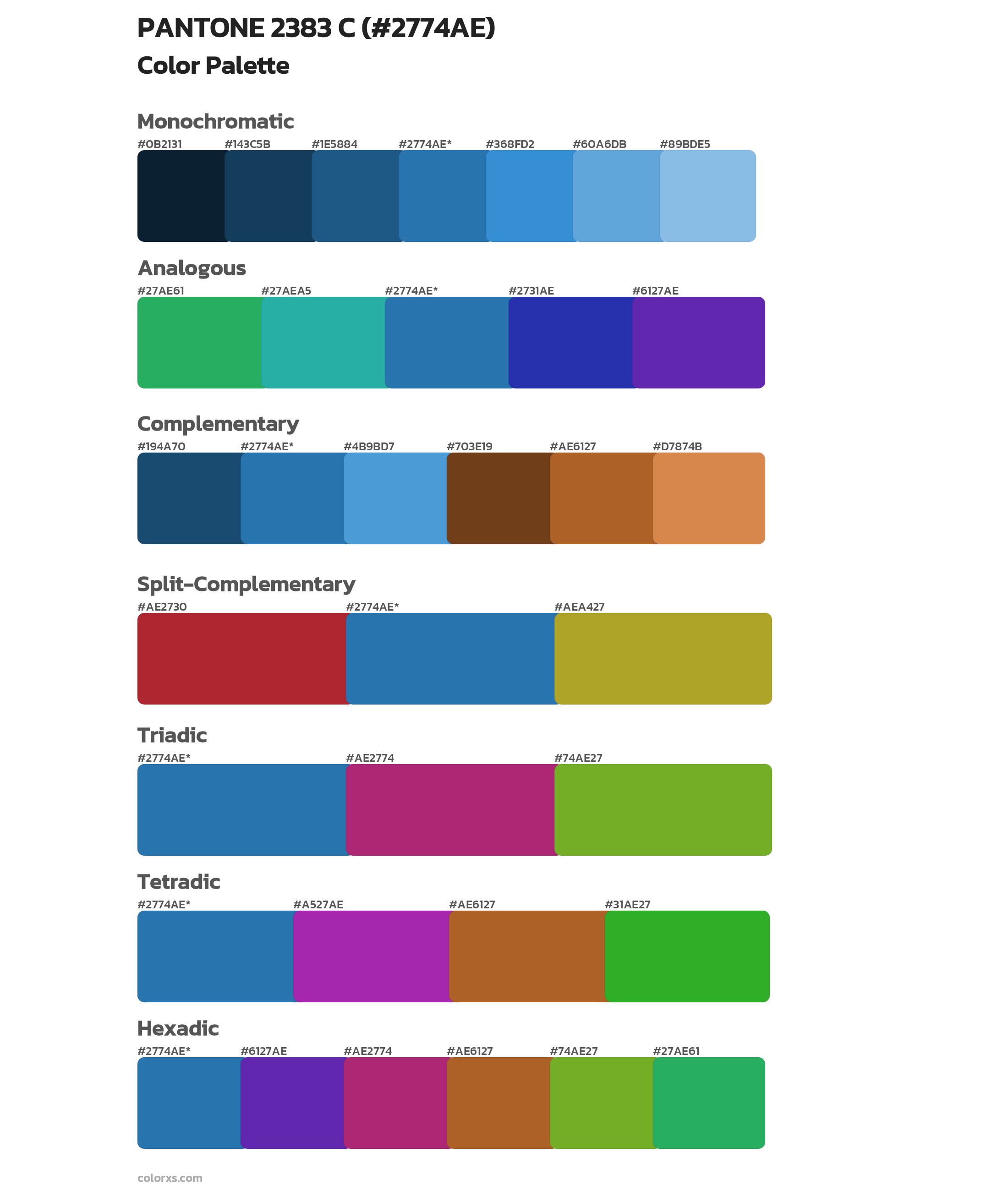 PANTONE 2383 C Color Scheme Palettes