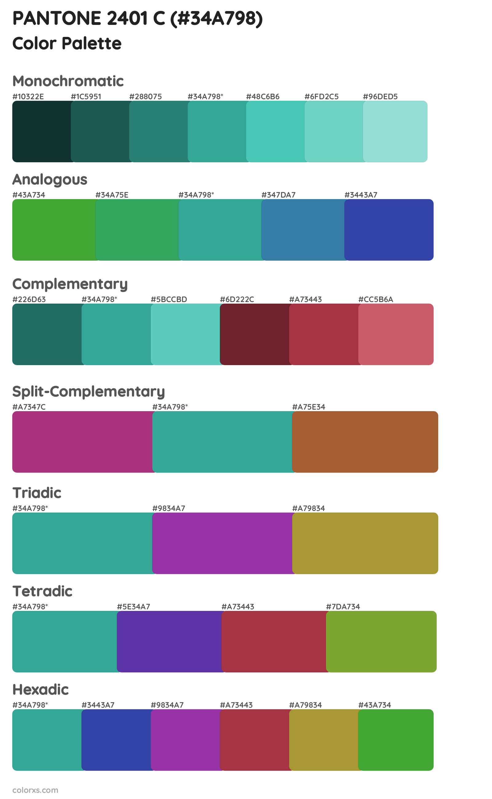 PANTONE 2401 C Color Scheme Palettes