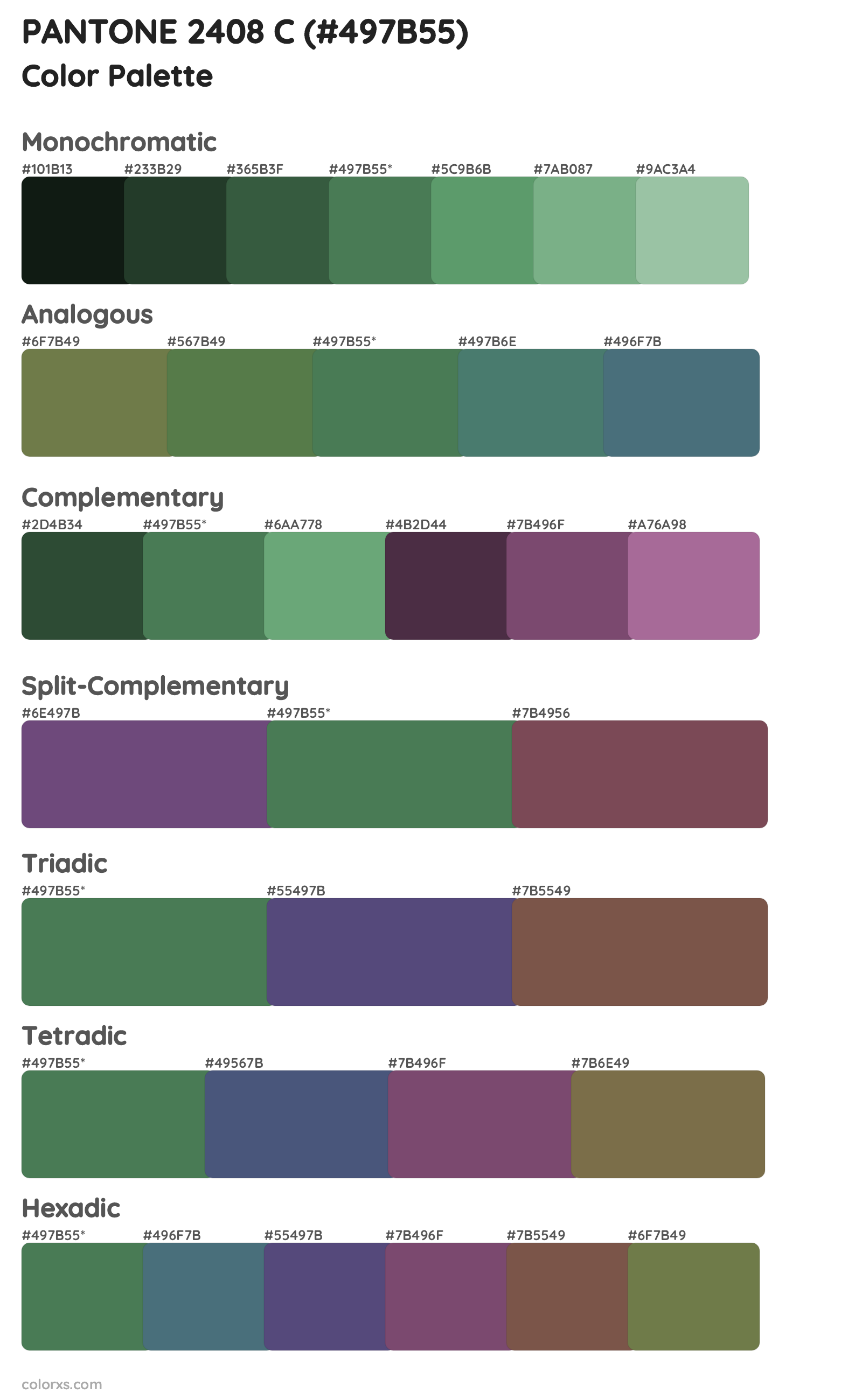 PANTONE 2408 C Color Scheme Palettes