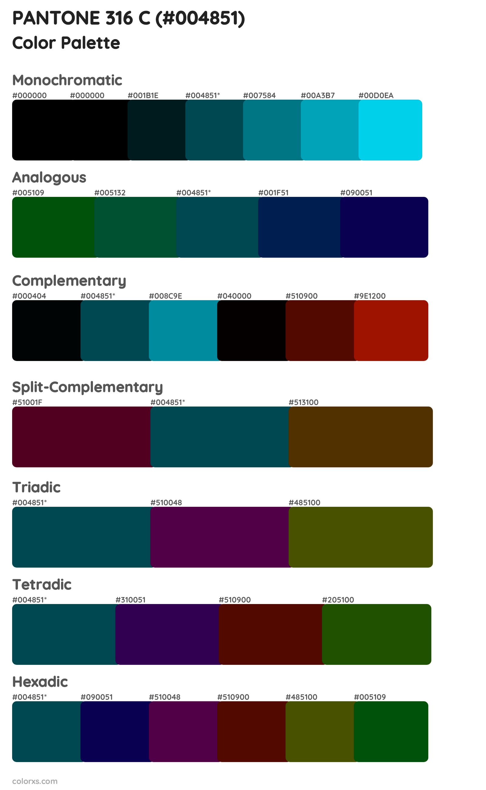 PANTONE 316 C Color Scheme Palettes