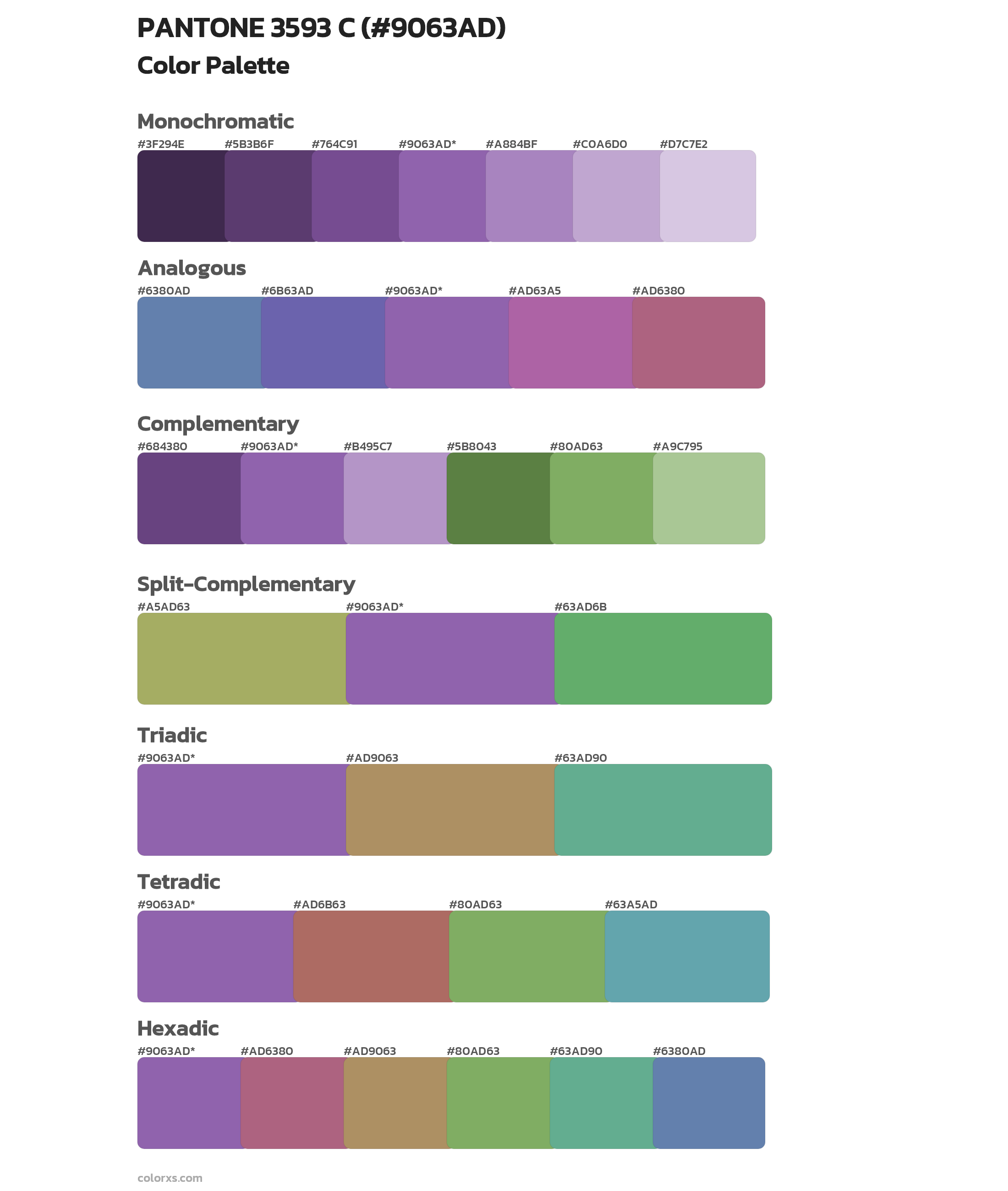 PANTONE 3593 C Color Scheme Palettes