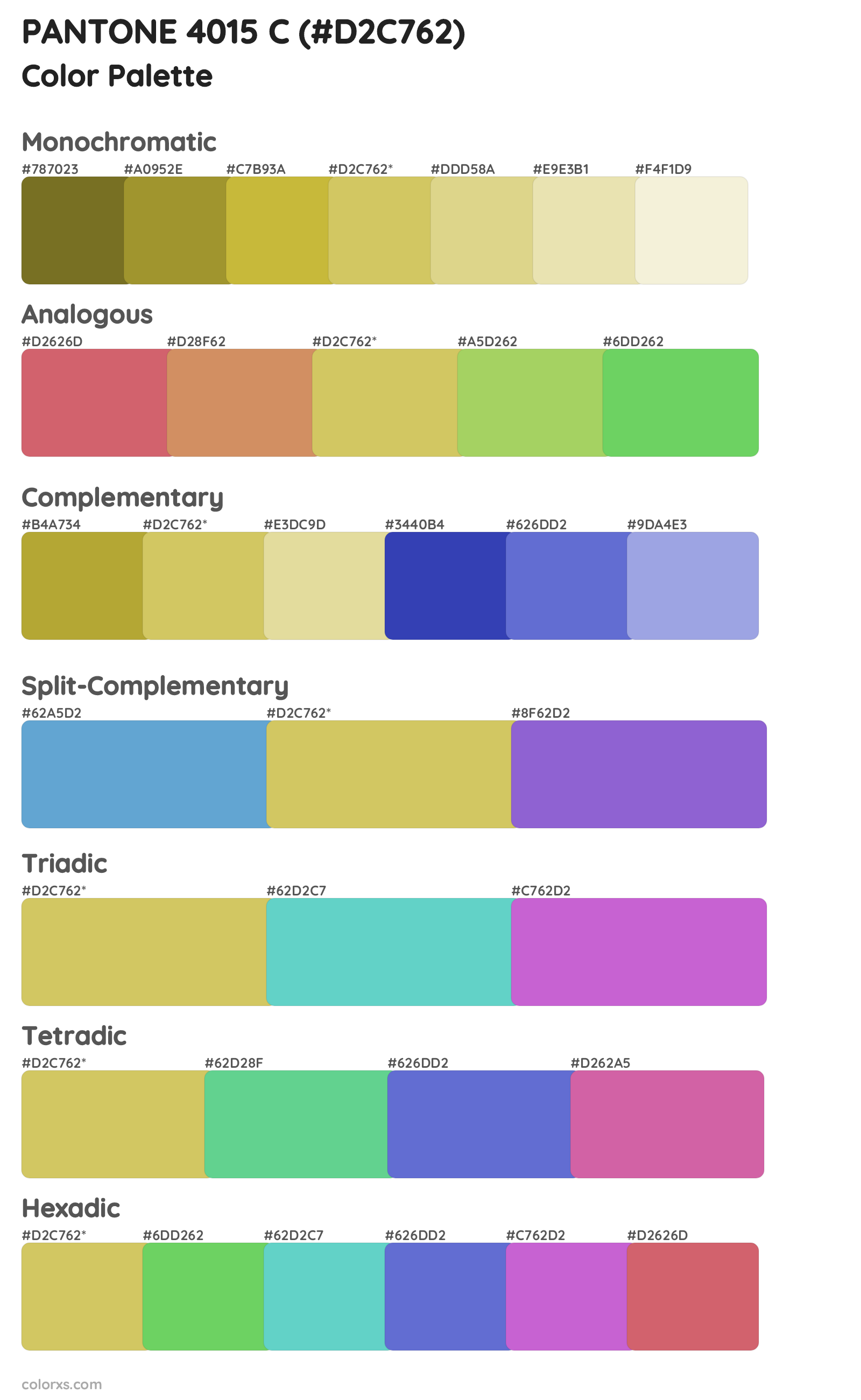 PANTONE 4015 C Color Scheme Palettes