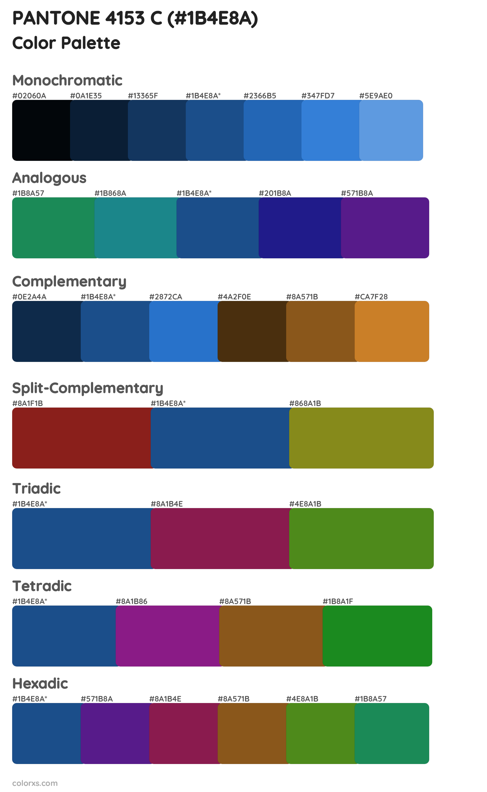 PANTONE 4153 C Color Scheme Palettes