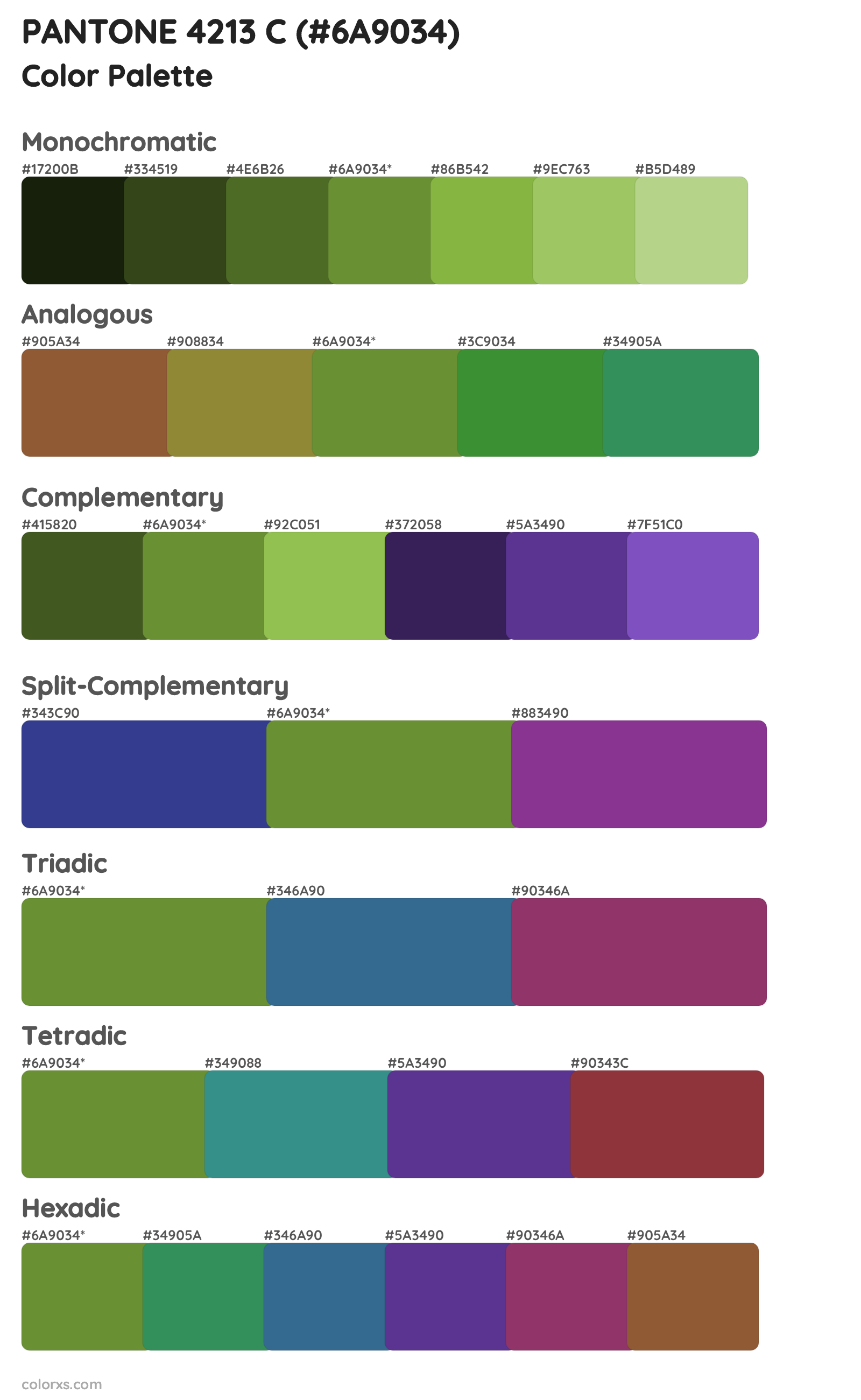 PANTONE 4213 C Color Scheme Palettes