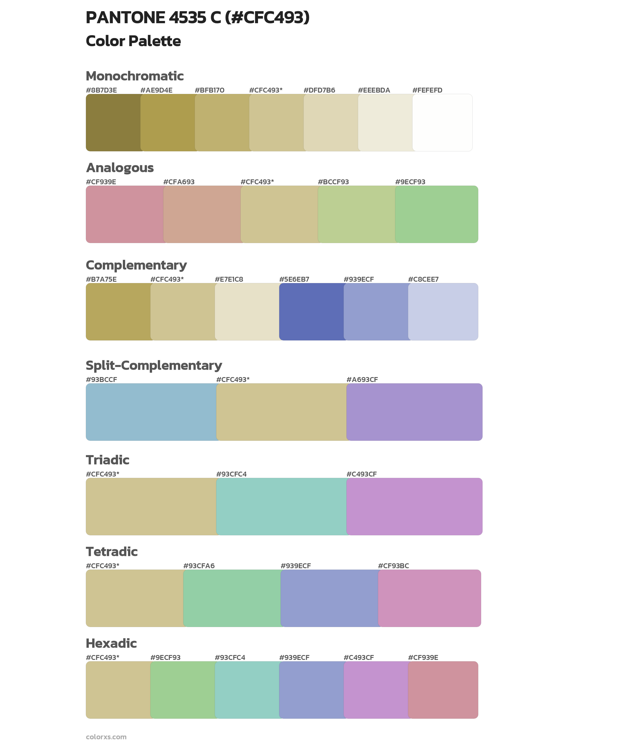 PANTONE 4535 C Color Scheme Palettes