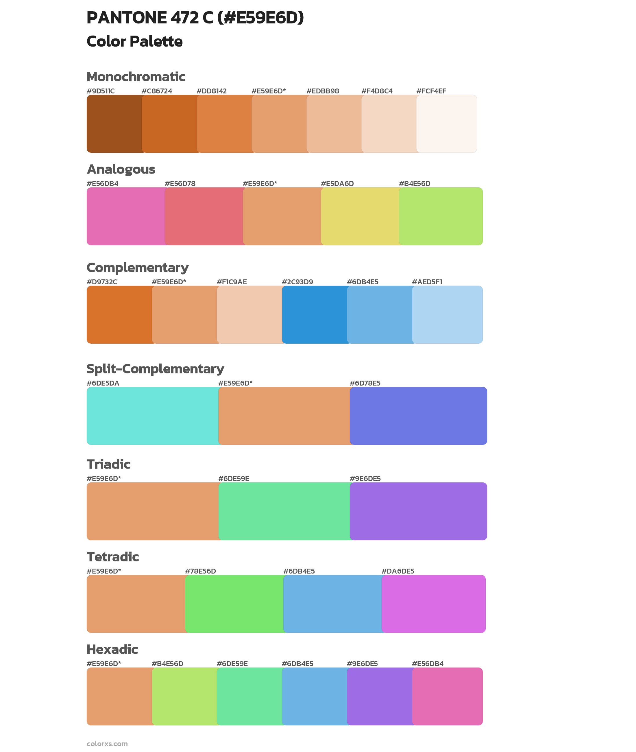 PANTONE 472 C Color Scheme Palettes