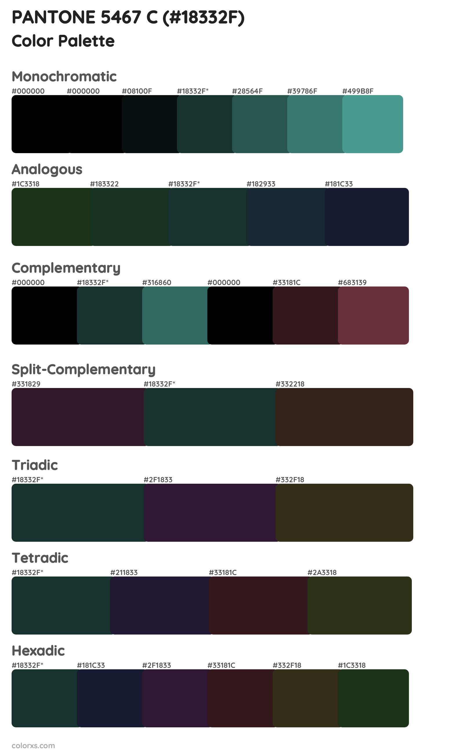 PANTONE 5467 C Color Scheme Palettes