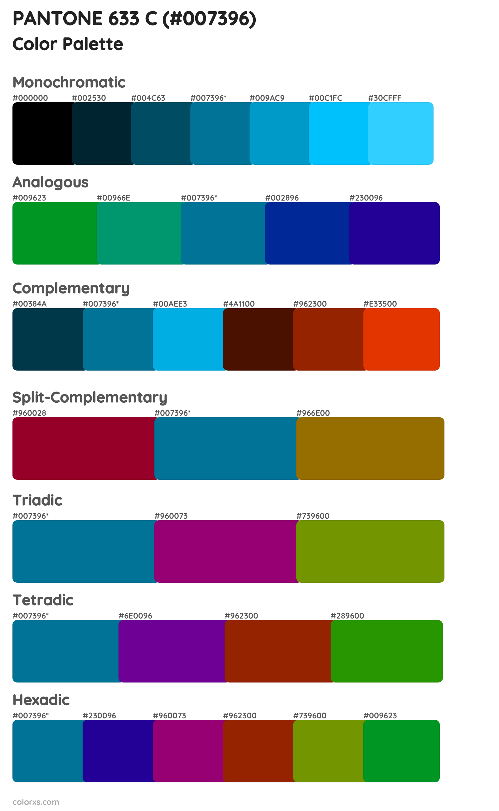 PANTONE 633 C Color Scheme Palettes