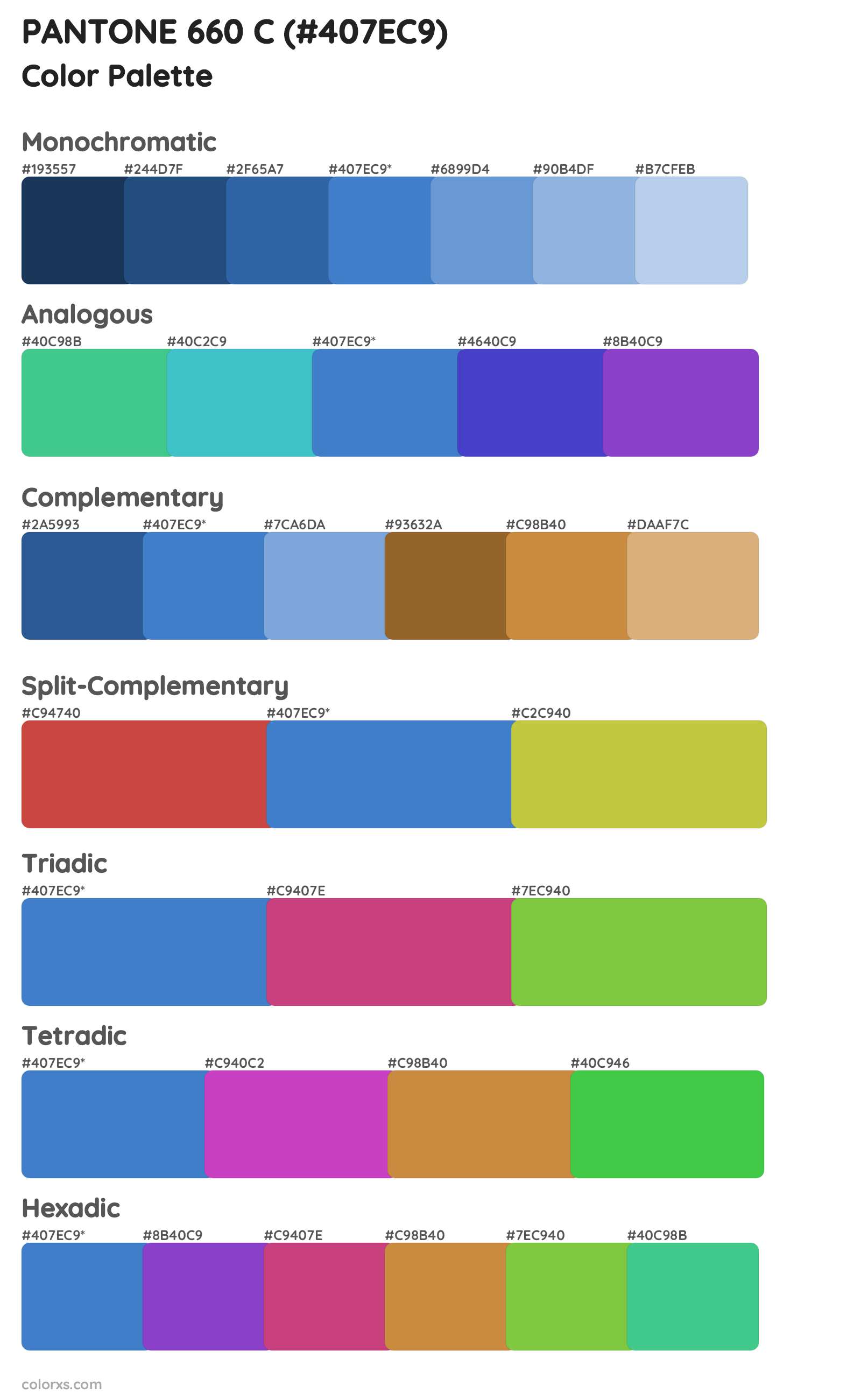 PANTONE 660 C color palettes and color scheme combinations - colorxs.com