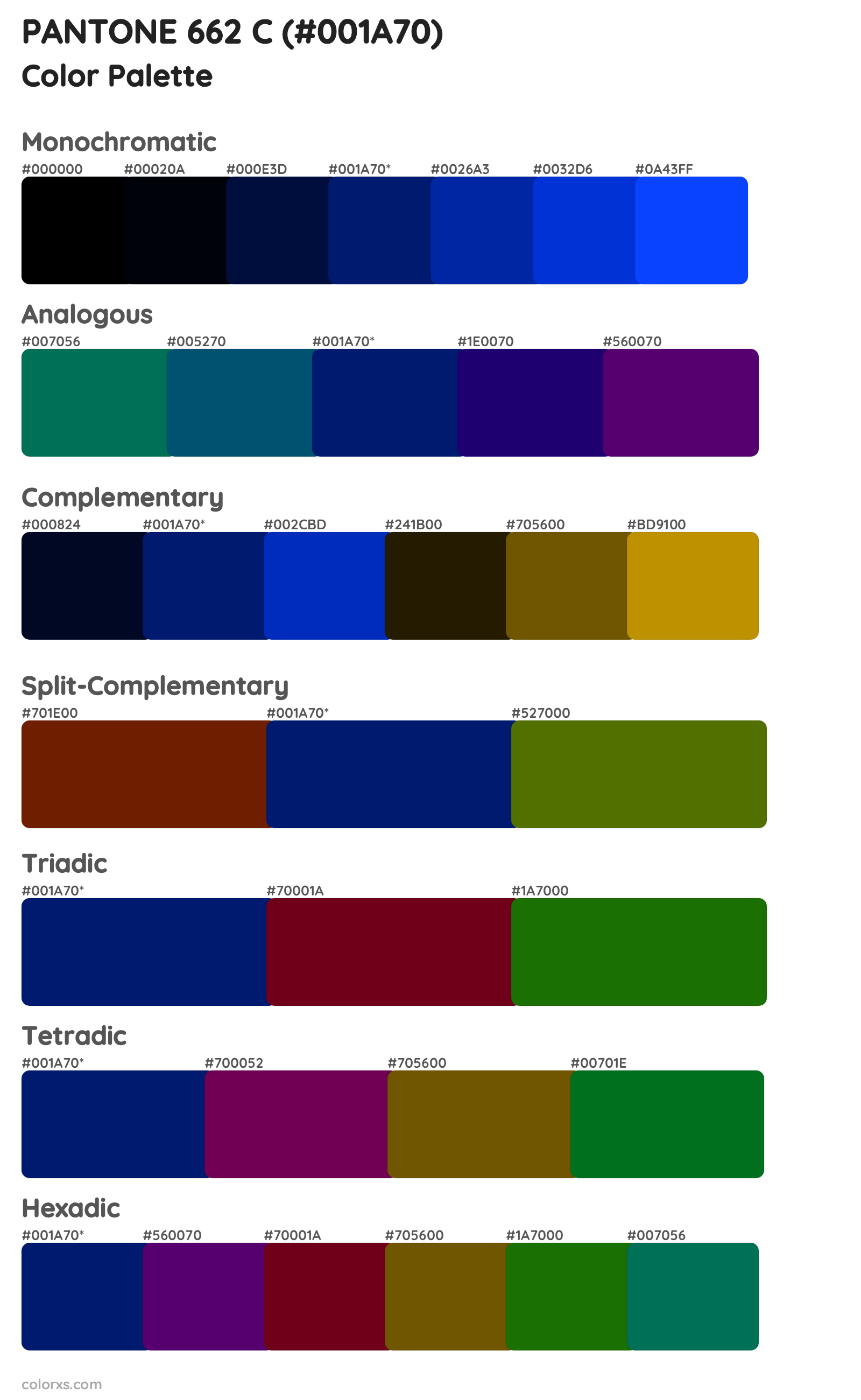 PANTONE 662 C Color Scheme Palettes