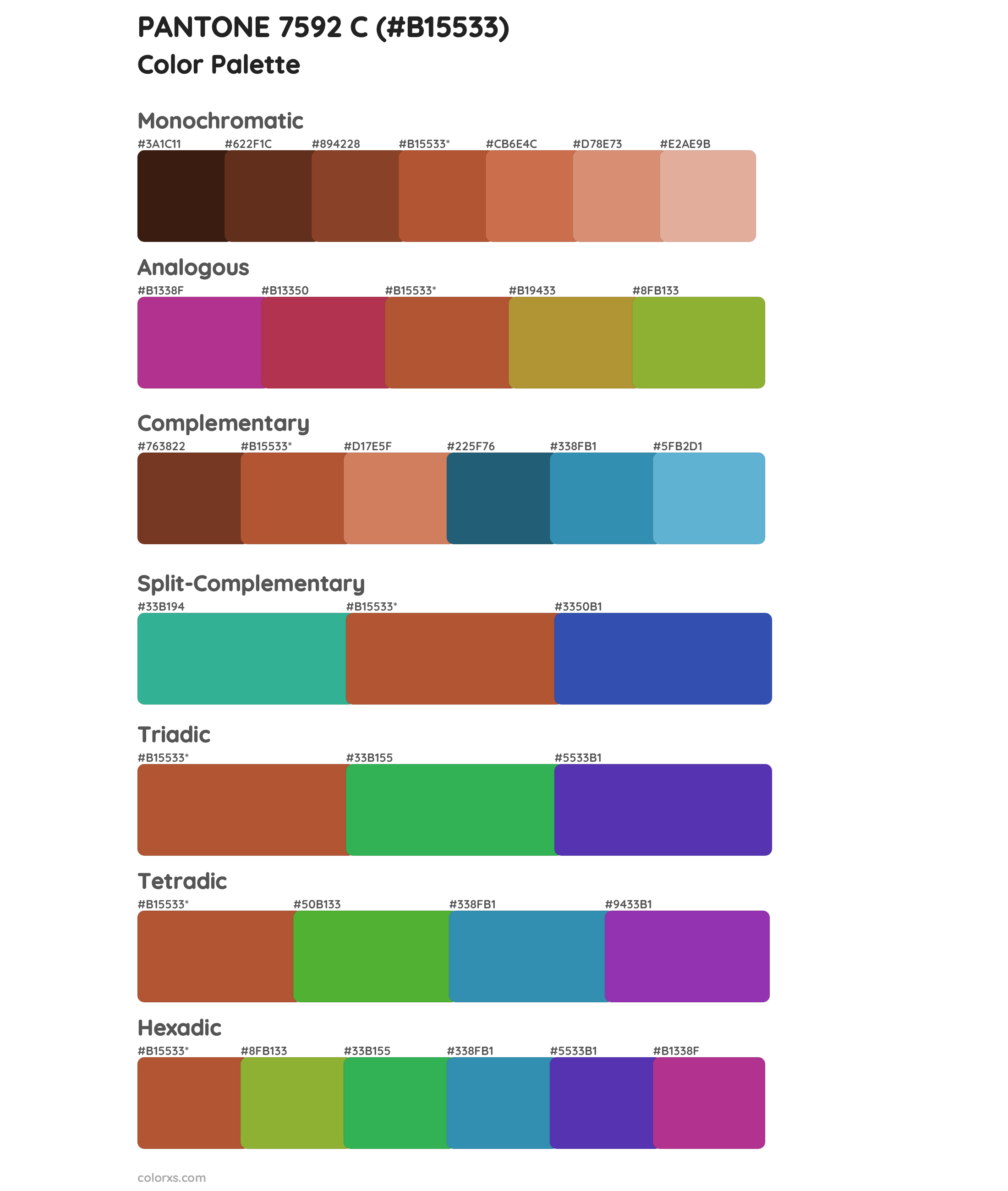 PANTONE 7592 C Color Scheme Palettes