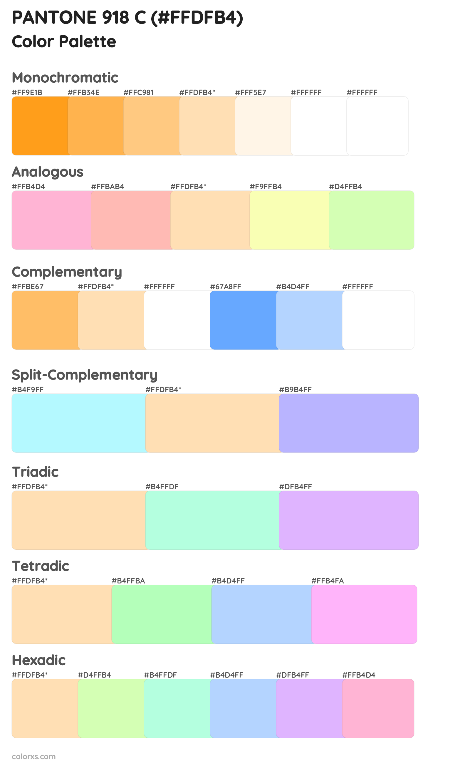 PANTONE 918 C Color Scheme Palettes