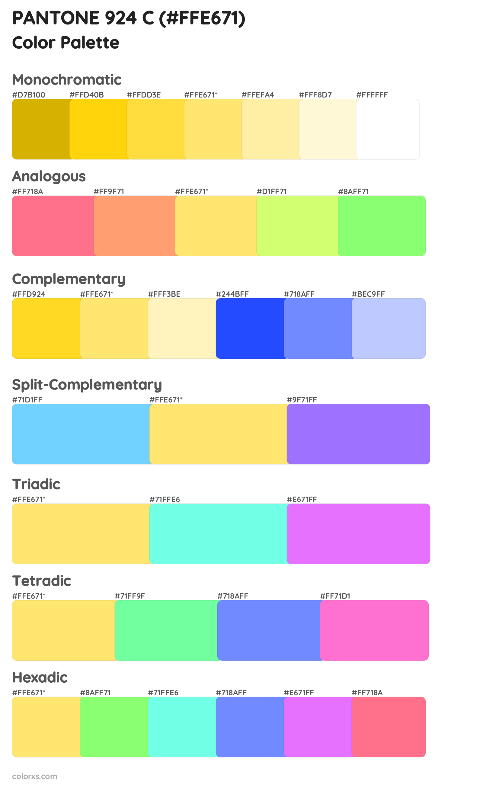 PANTONE 924 C color palettes and color scheme combinations