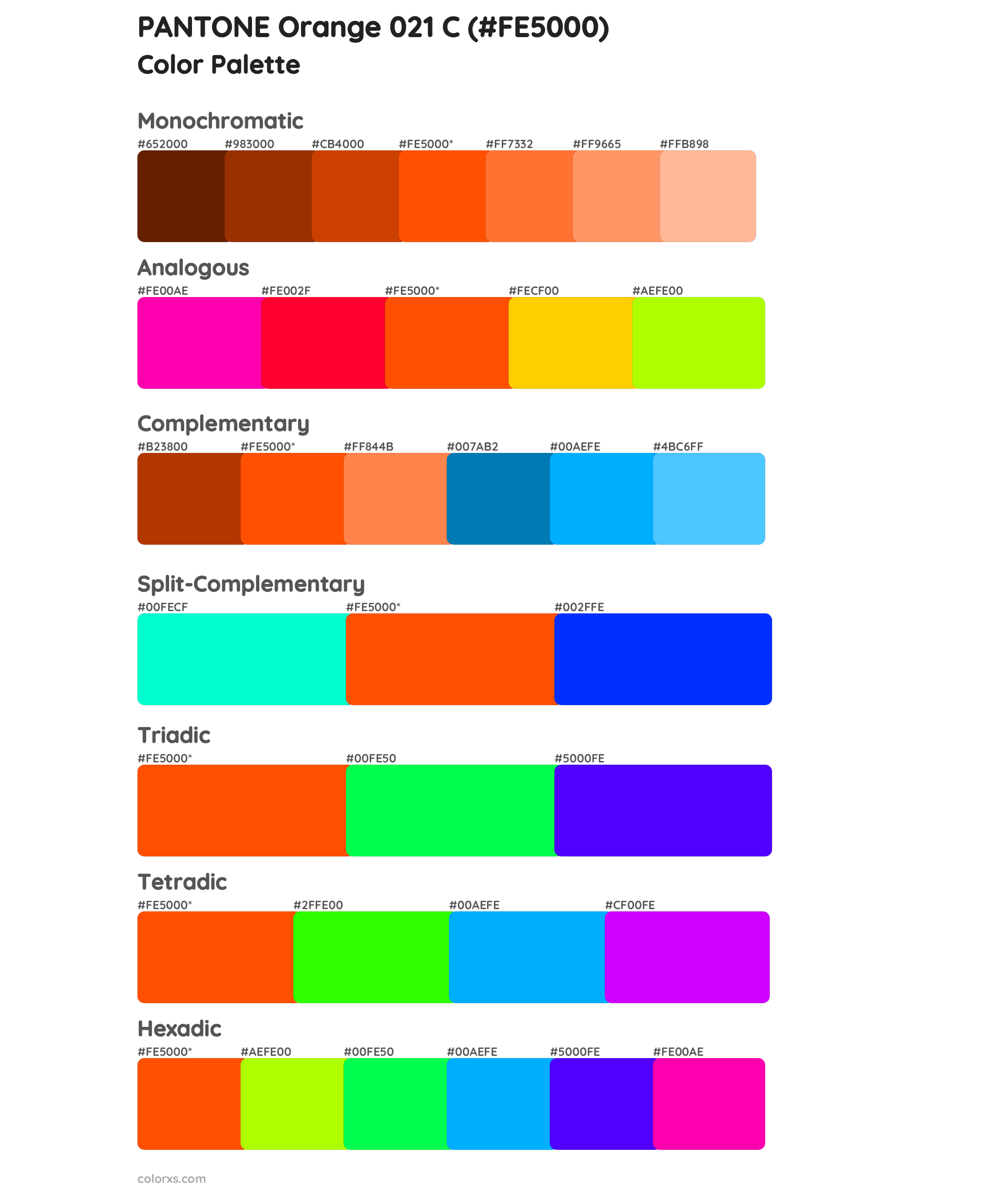 Pantone Orange 021 C Color Palettes And Color Scheme Combinations