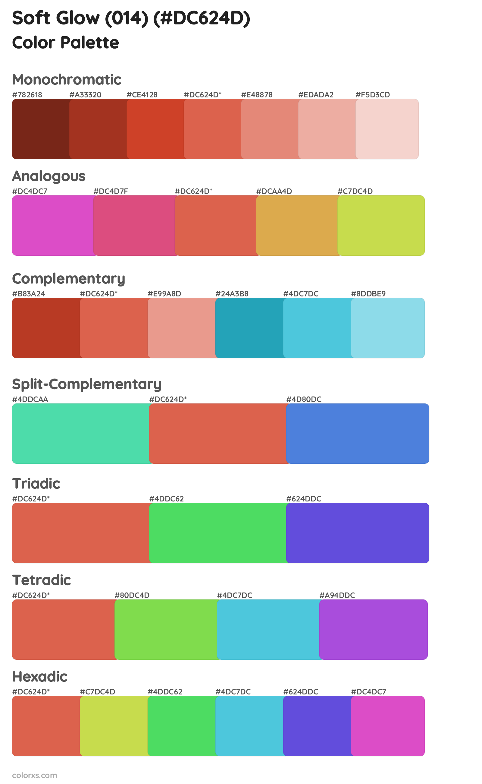 Soft Glow (014) Color Scheme Palettes