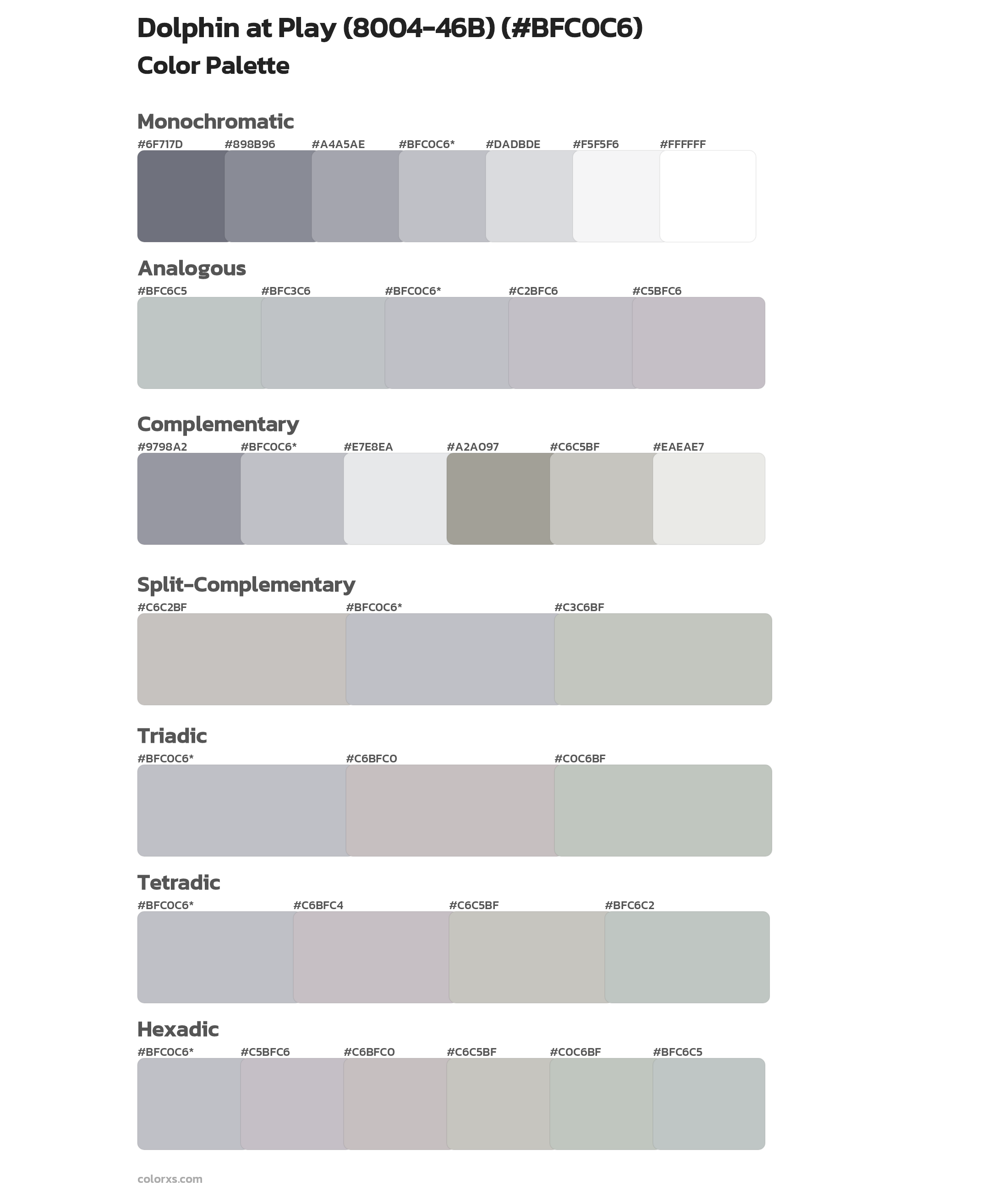 Dolphin at Play (8004-46B) Color Scheme Palettes