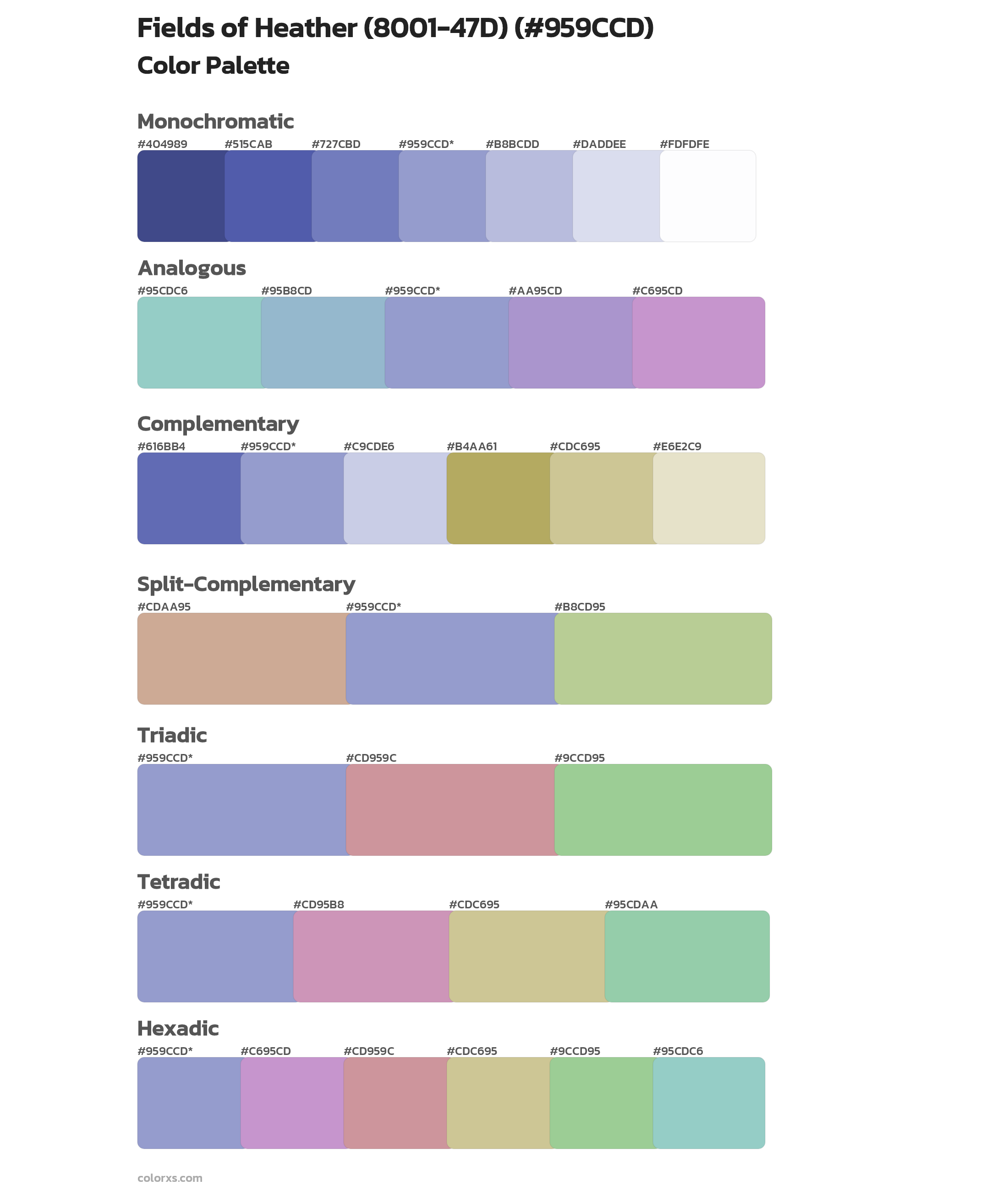 Fields of Heather (8001-47D) Color Scheme Palettes