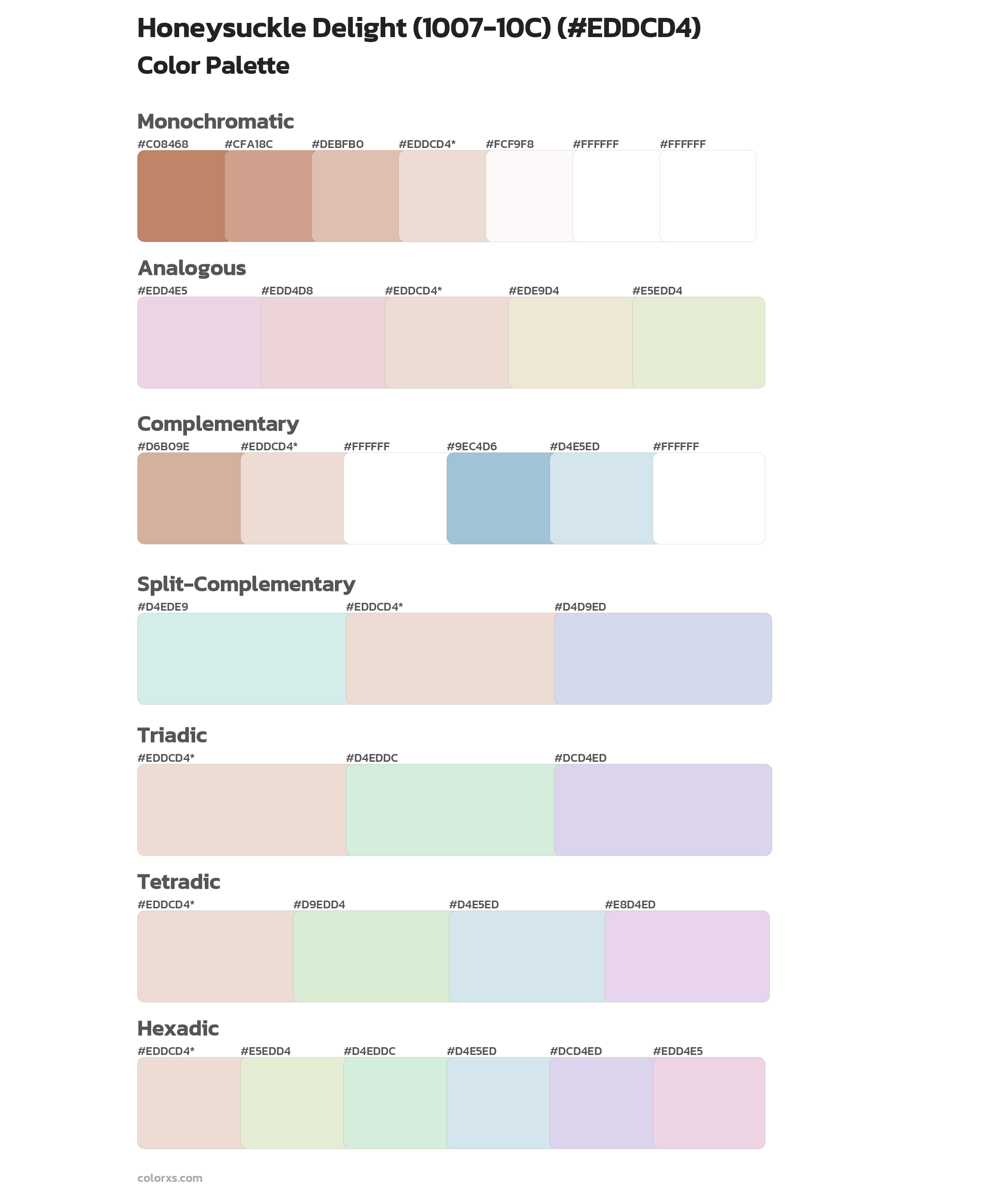 Honeysuckle Delight (1007-10C) Color Scheme Palettes